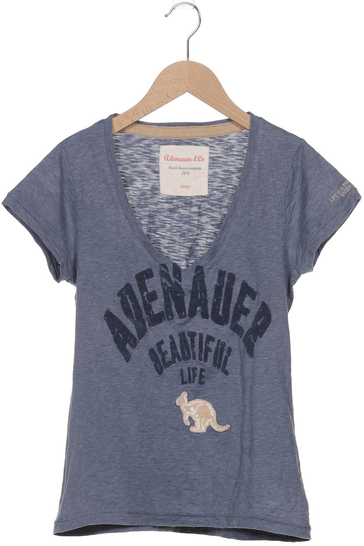 

Adenauer & Co Damen T-Shirt, blau, Gr. 42