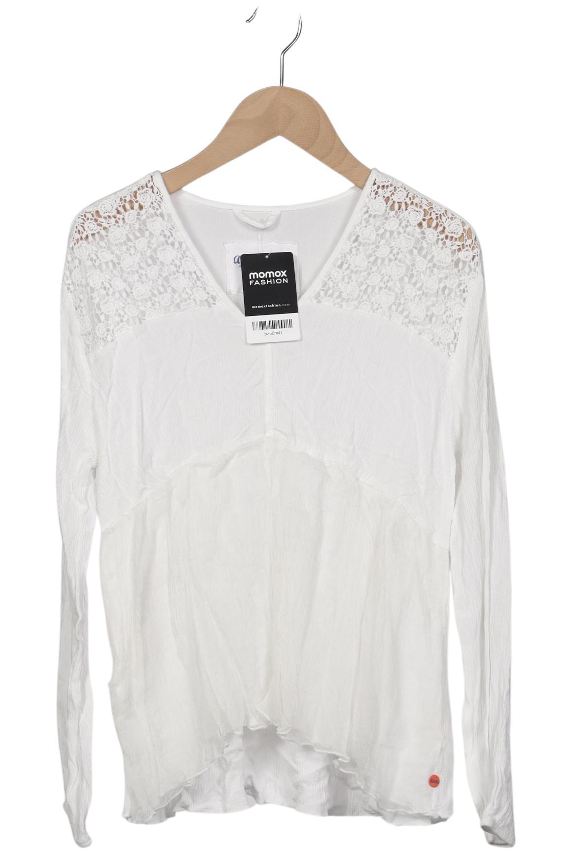 

Adenauer & Co Damen Langarmshirt, weiß, Gr. 34