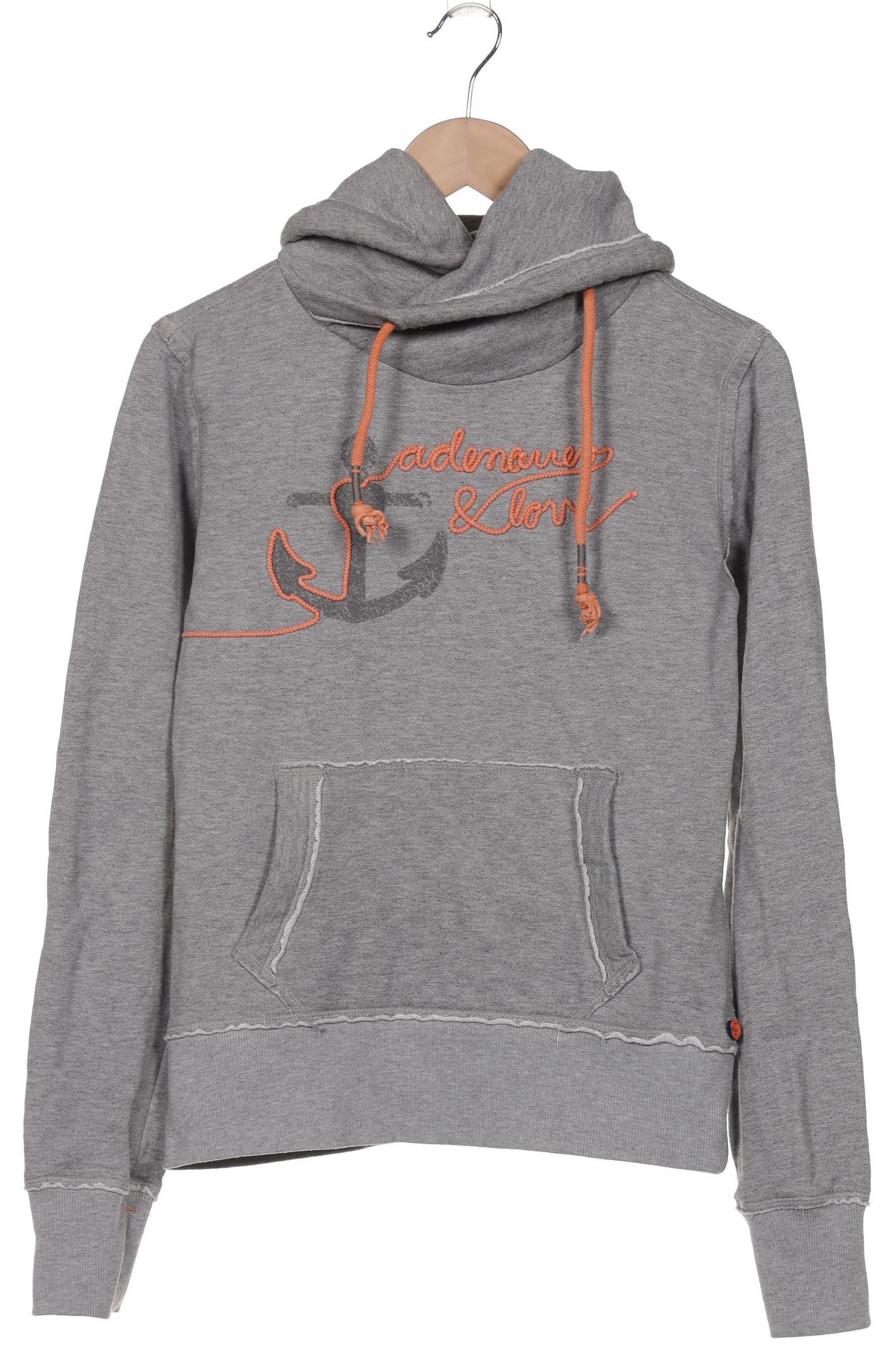 

Adenauer & Co Damen Kapuzenpullover, grau, Gr. 36