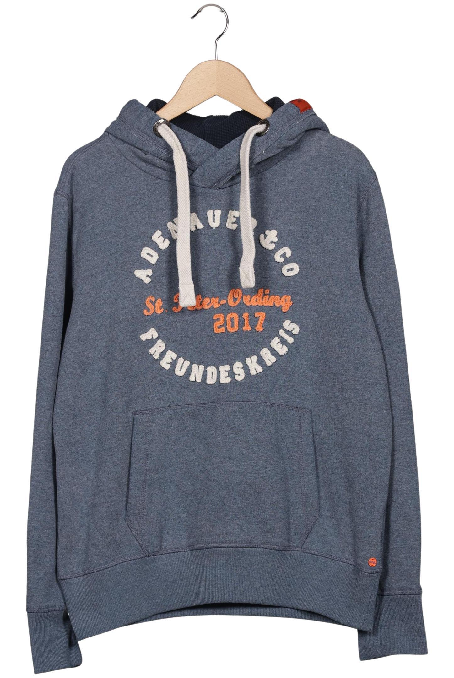 

Adenauer & Co Damen Kapuzenpullover, blau, Gr. 42