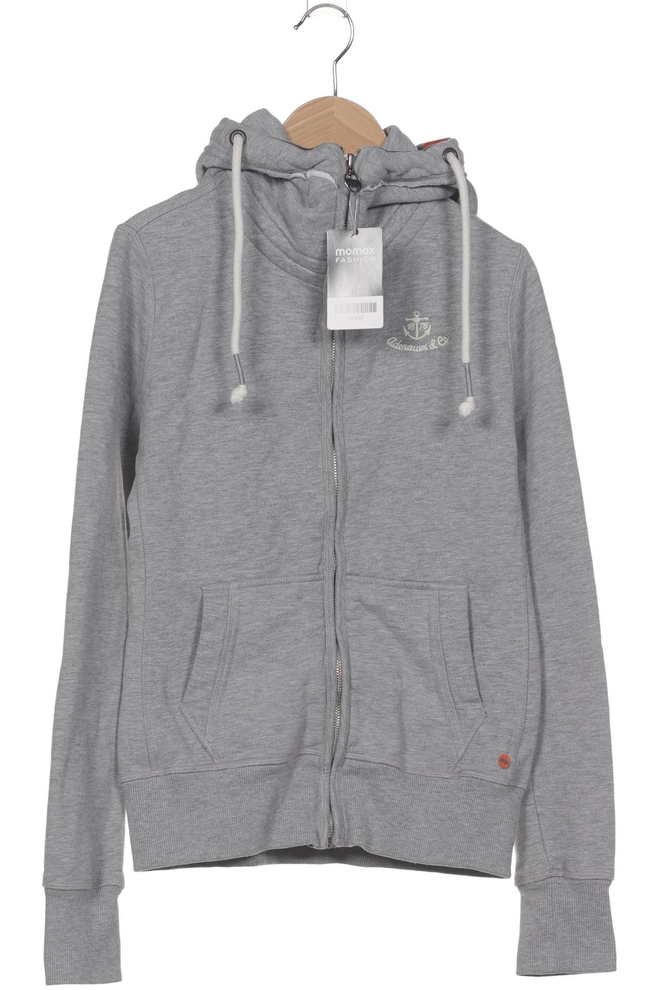 

Adenauer & Co Damen Kapuzenpullover, grau, Gr. 34