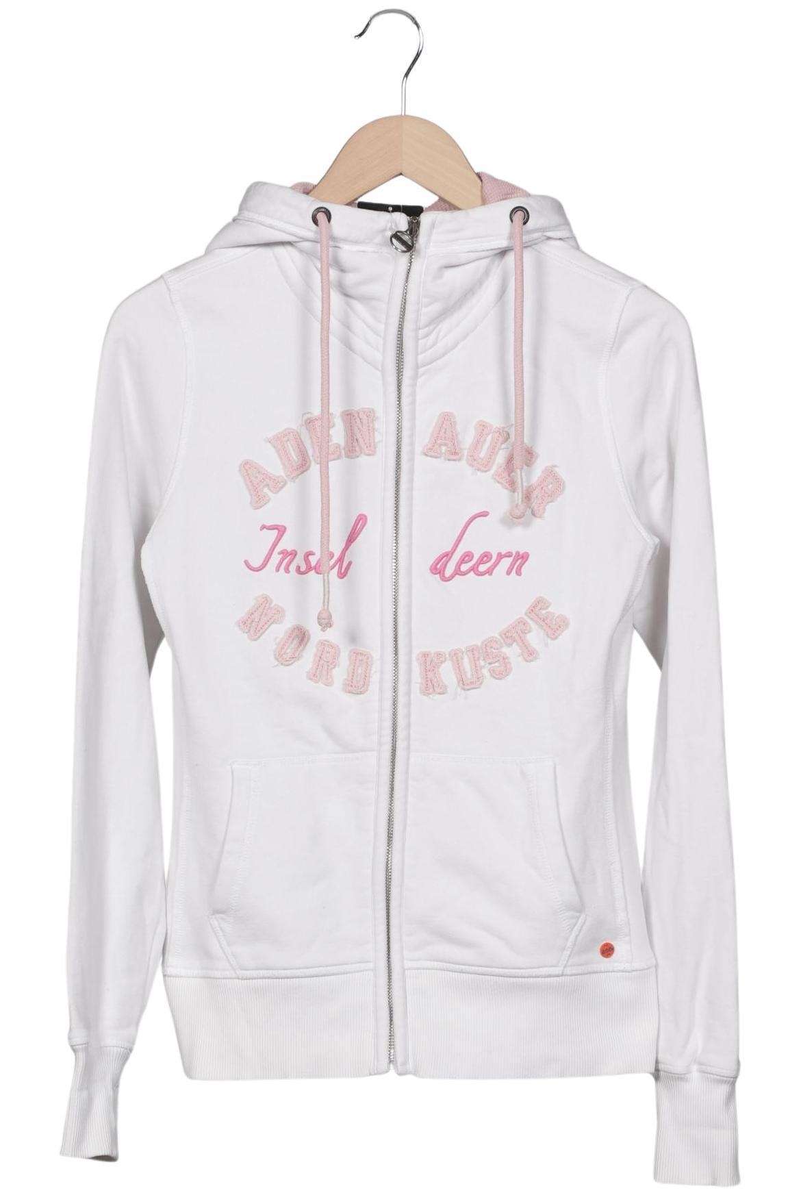 

Adenauer & Co Damen Kapuzenpullover, weiß, Gr. 36