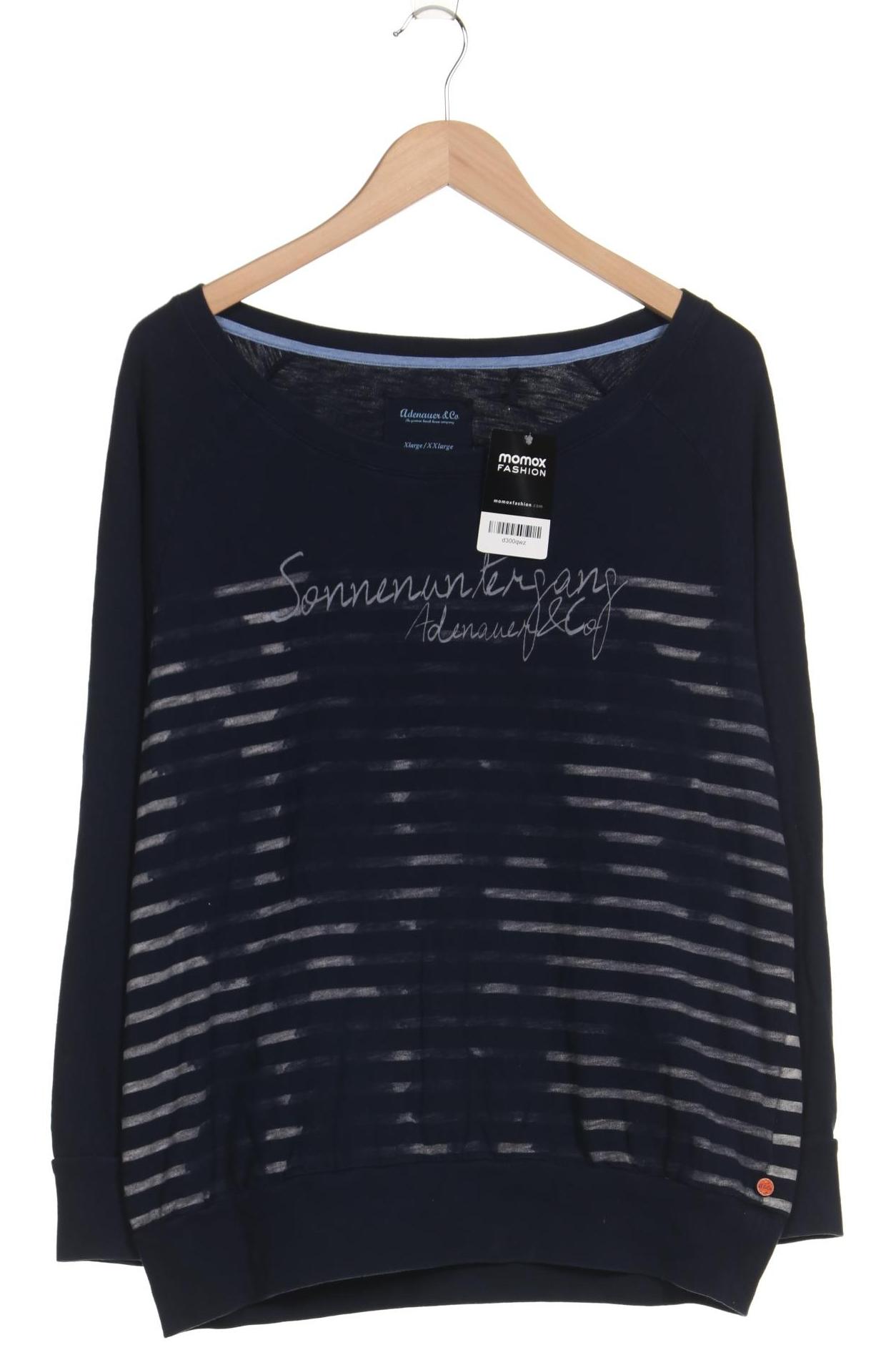 

Adenauer & Co Damen Langarmshirt, marineblau, Gr. 44
