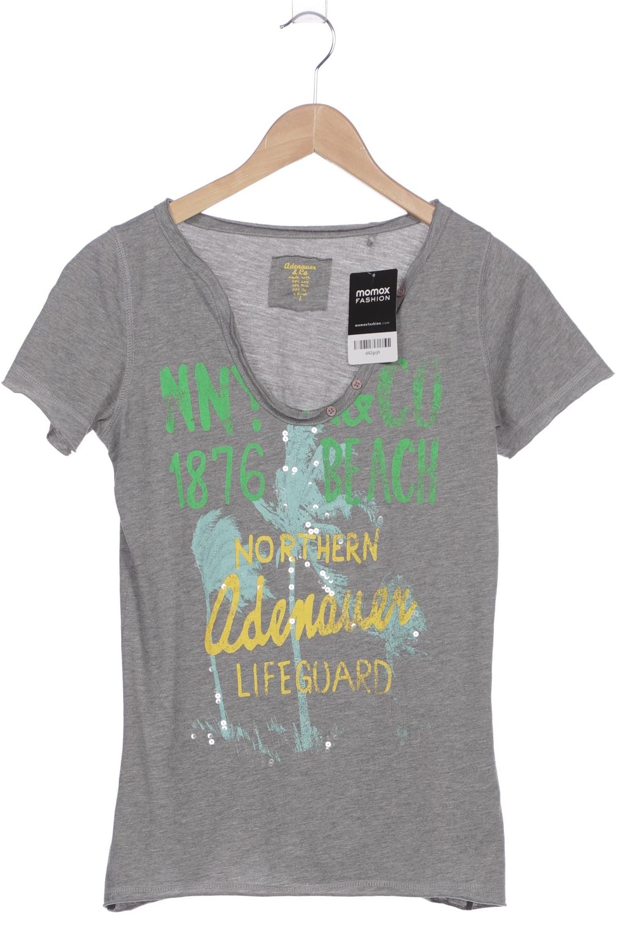 

Adenauer & Co Damen T-Shirt, grau, Gr. 42