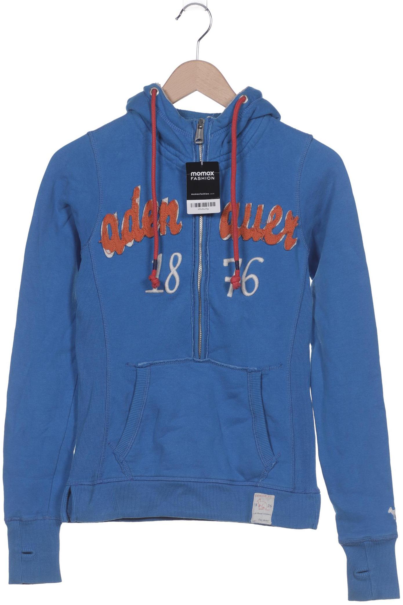 

Adenauer & Co Damen Kapuzenpullover, blau, Gr. 34