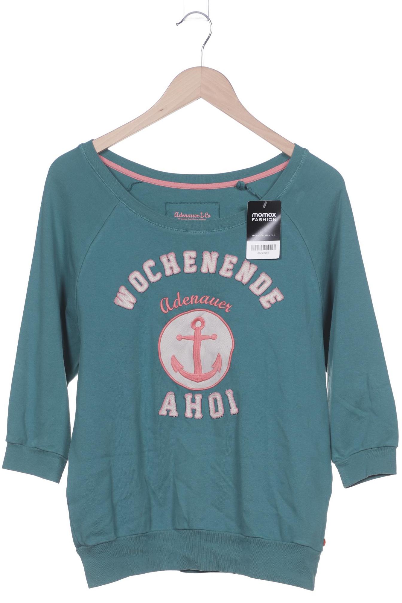 

Adenauer & Co Damen Sweatshirt, türkis, Gr. 34