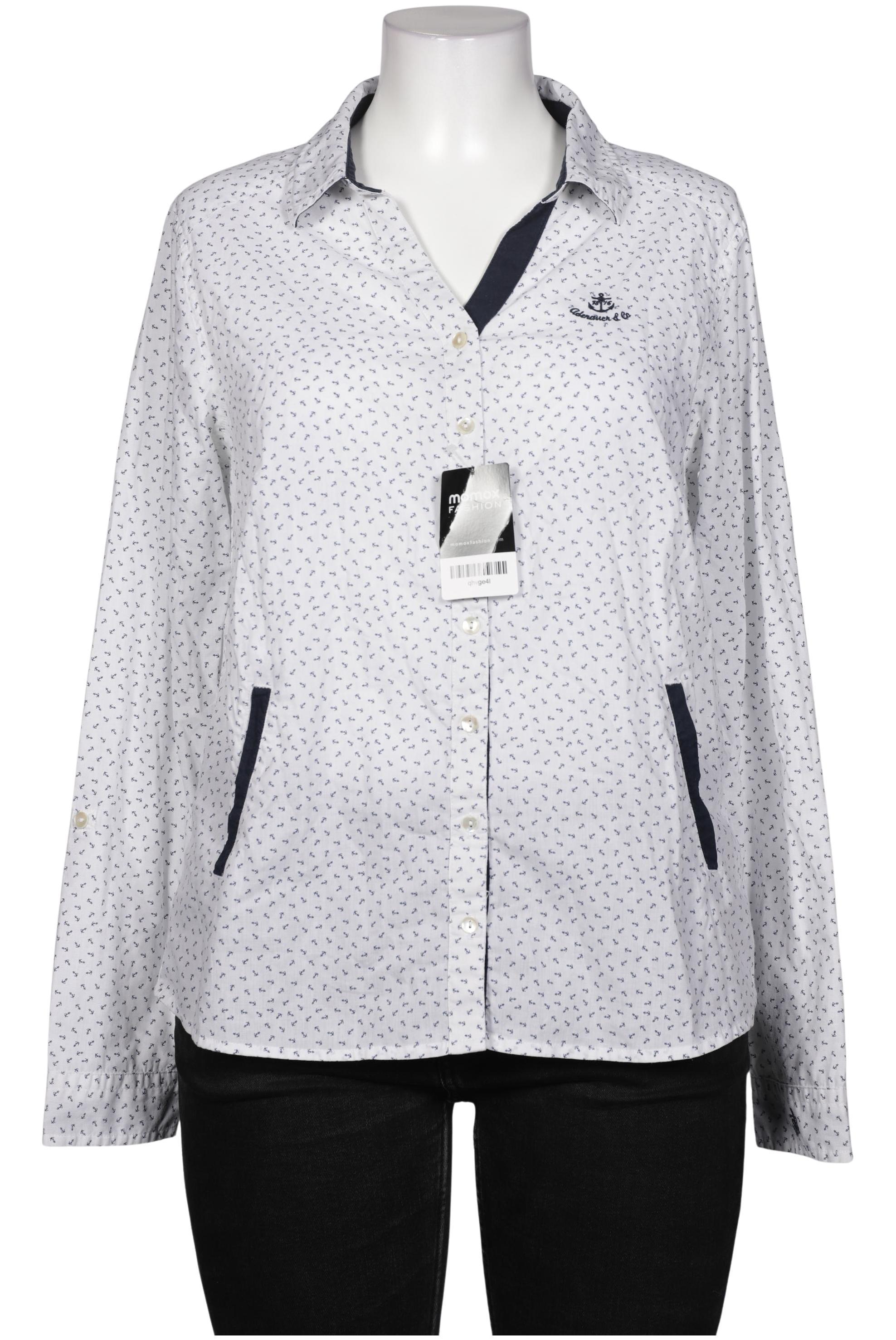 

Adenauer & Co Damen Bluse, weiß, Gr. 42