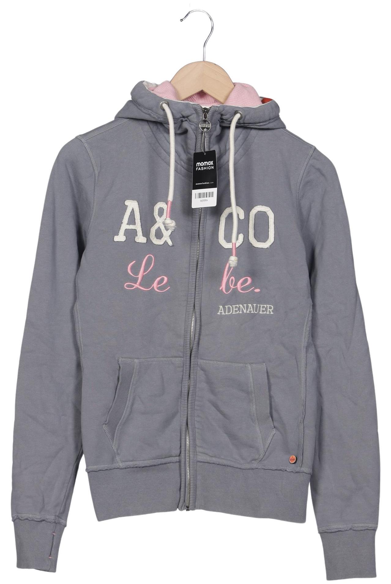 

Adenauer & Co Damen Kapuzenpullover, grau, Gr. 36