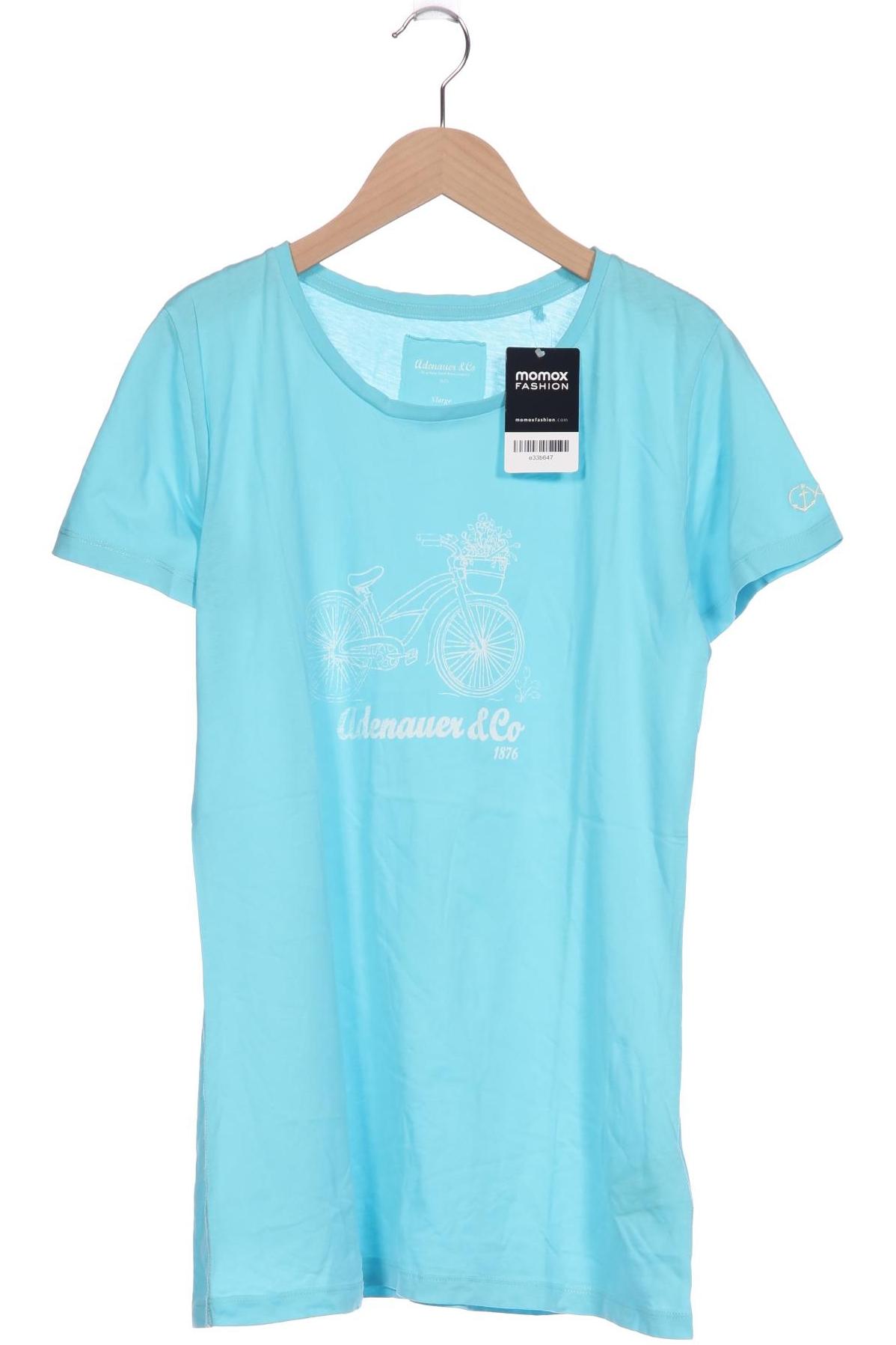 

Adenauer & Co Damen T-Shirt, blau, Gr. 44
