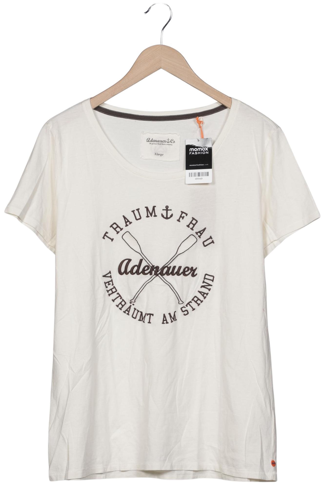 

Adenauer & Co Damen T-Shirt, cremeweiß, Gr. 44