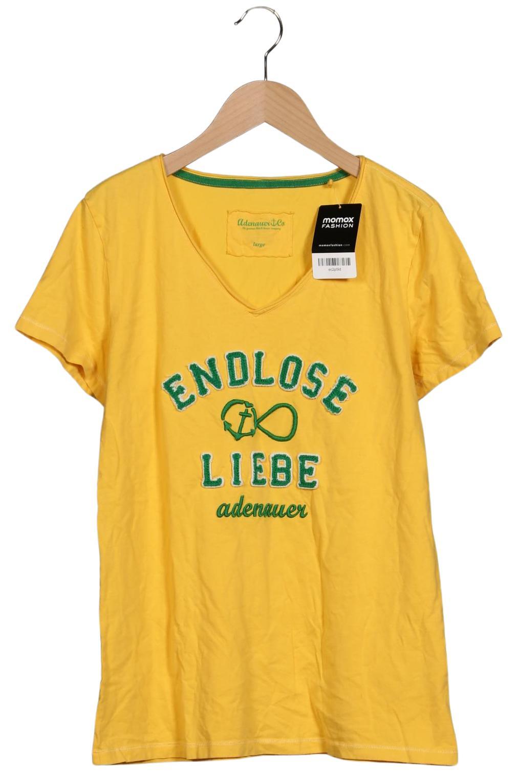 

Adenauer & Co Damen T-Shirt, gelb, Gr. 42