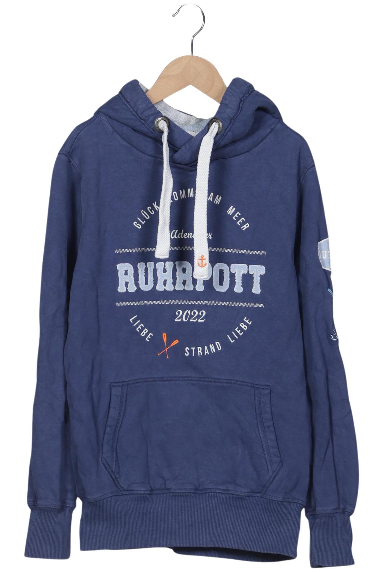 

Adenauer & Co Damen Kapuzenpullover, blau, Gr. 36
