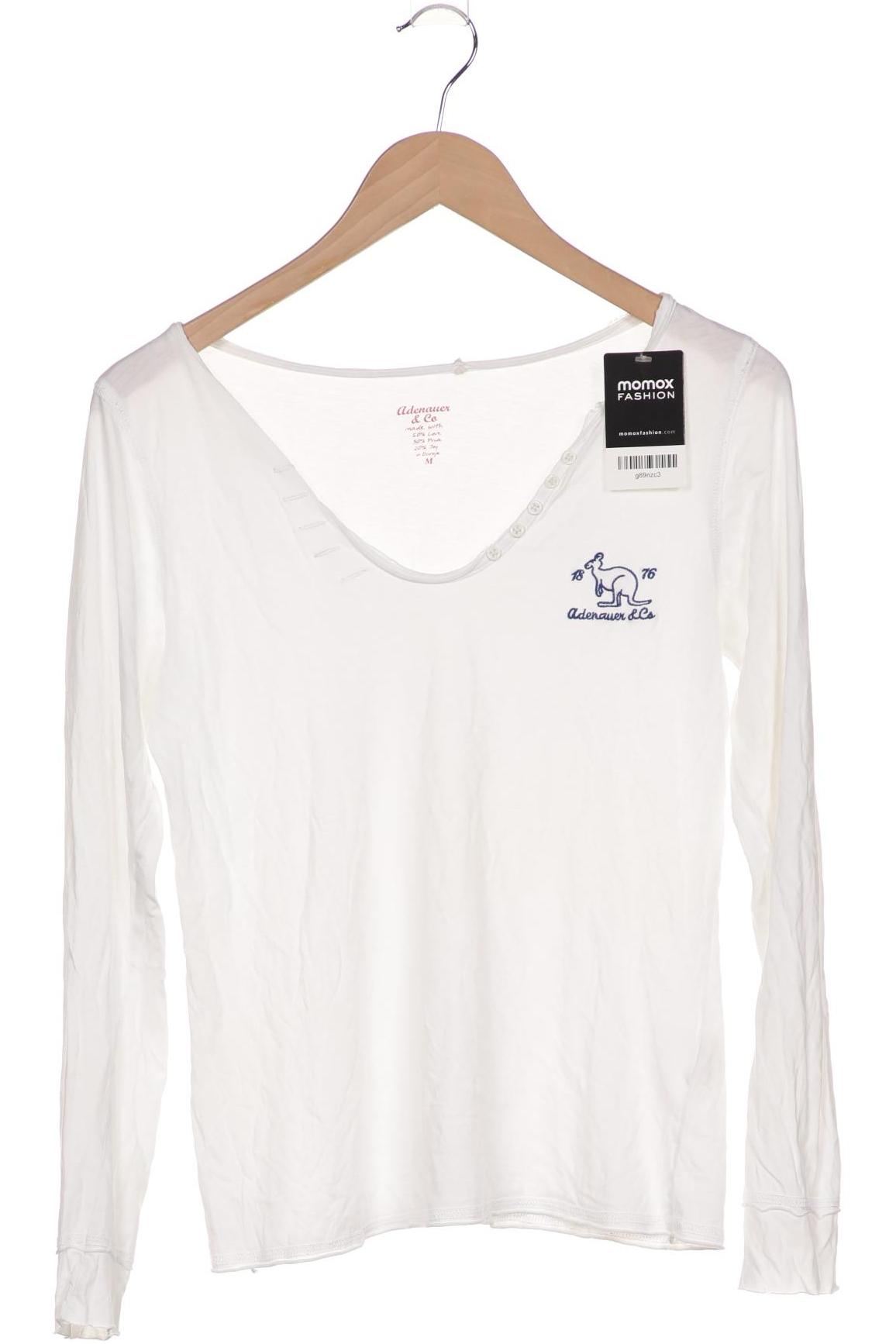 

Adenauer & Co Damen Langarmshirt, weiß, Gr. 38