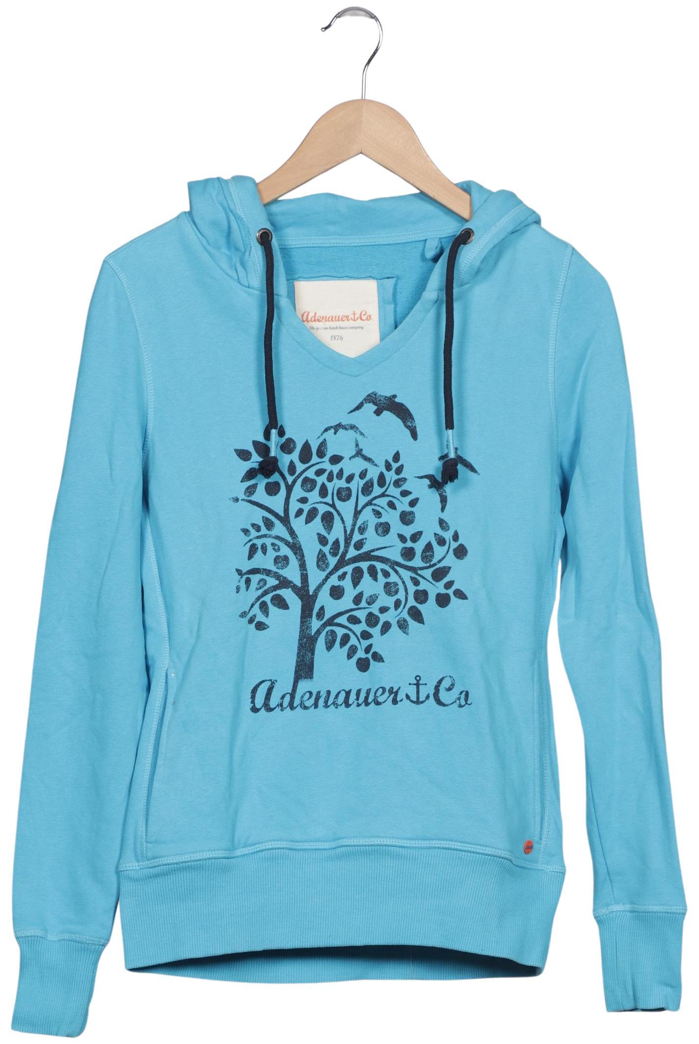 

Adenauer & Co Damen Kapuzenpullover, hellblau, Gr. 36