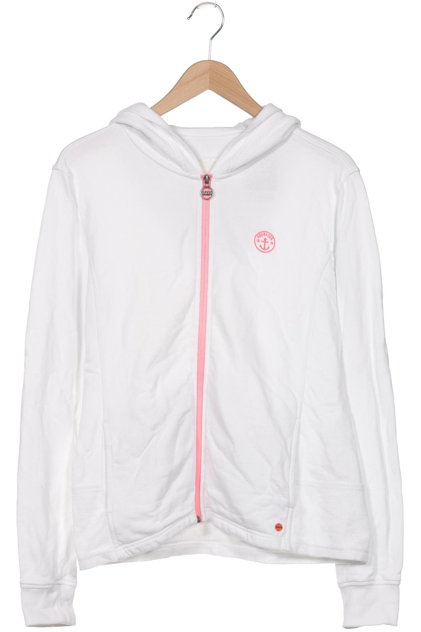 

Adenauer & Co Damen Kapuzenpullover, weiß, Gr. 38