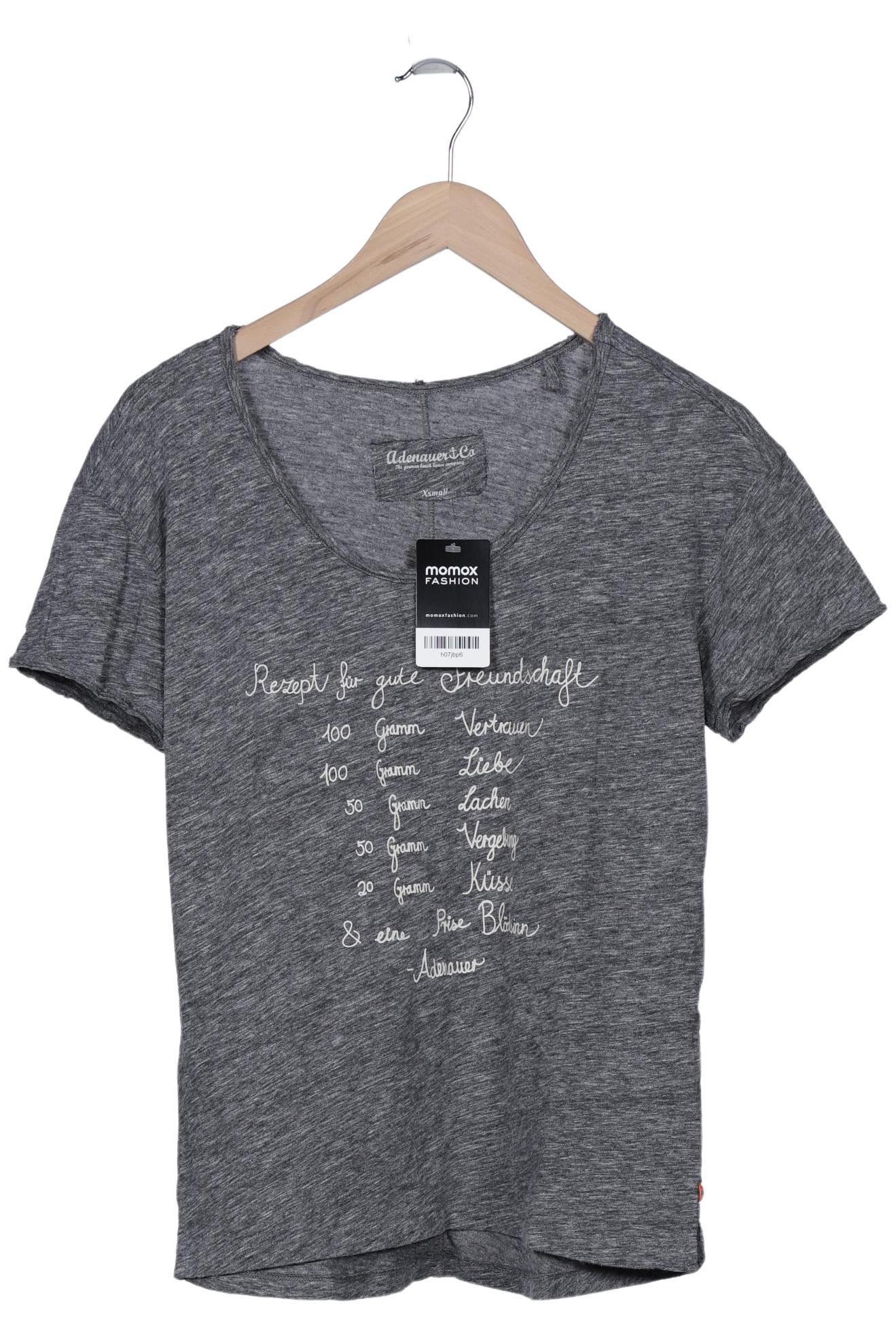 

Adenauer & Co Damen T-Shirt, grau, Gr. 34
