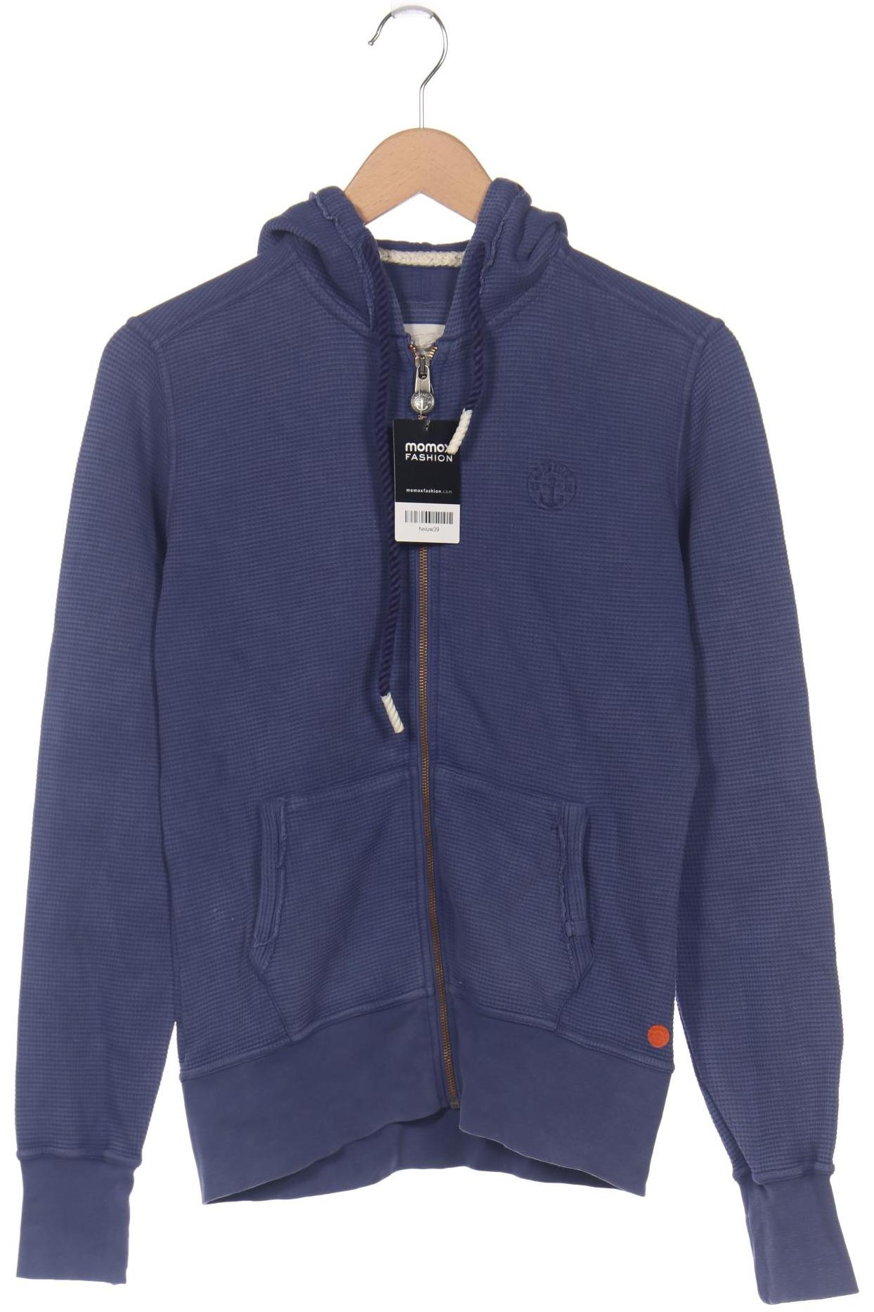 

Adenauer & Co Damen Kapuzenpullover, blau, Gr. 34