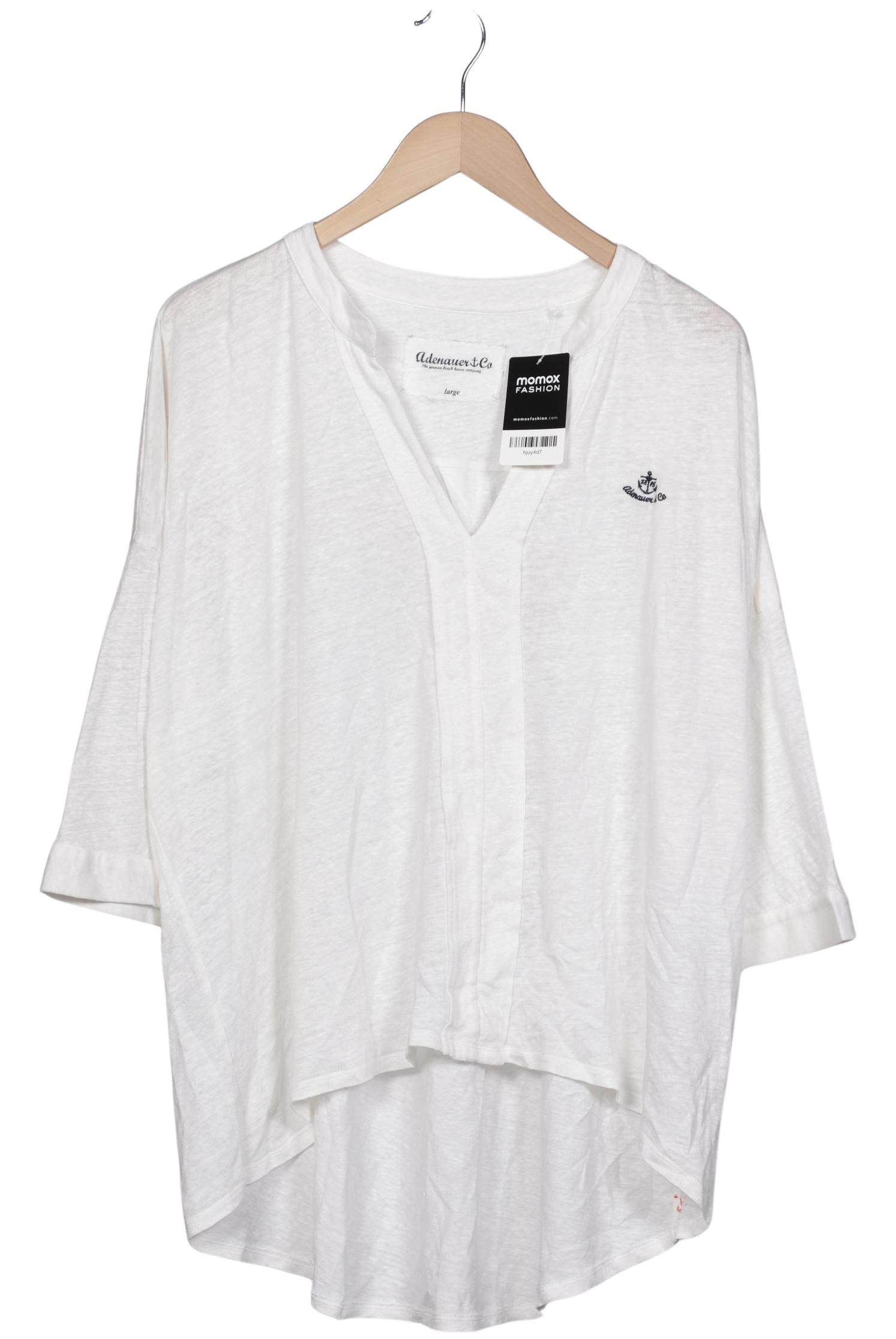 

Adenauer & Co Damen Langarmshirt, weiß, Gr. 42