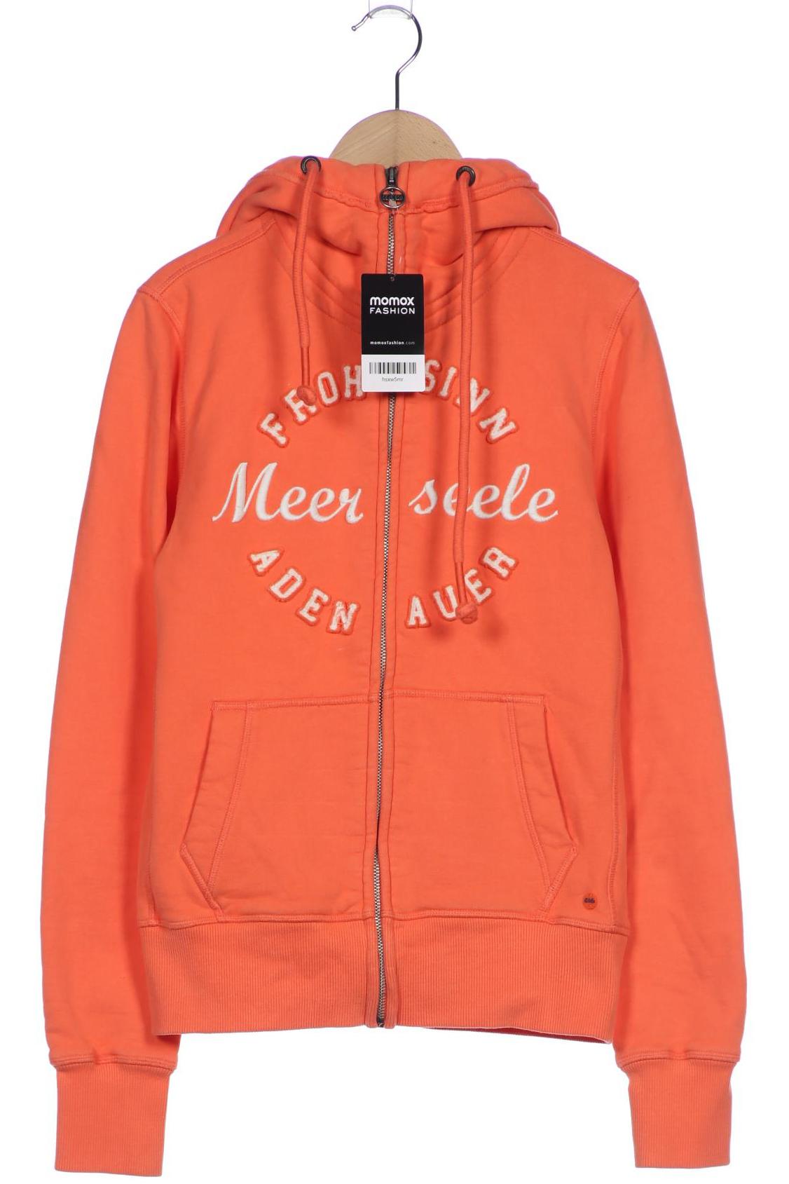 

Adenauer & Co Damen Kapuzenpullover, orange, Gr. 34