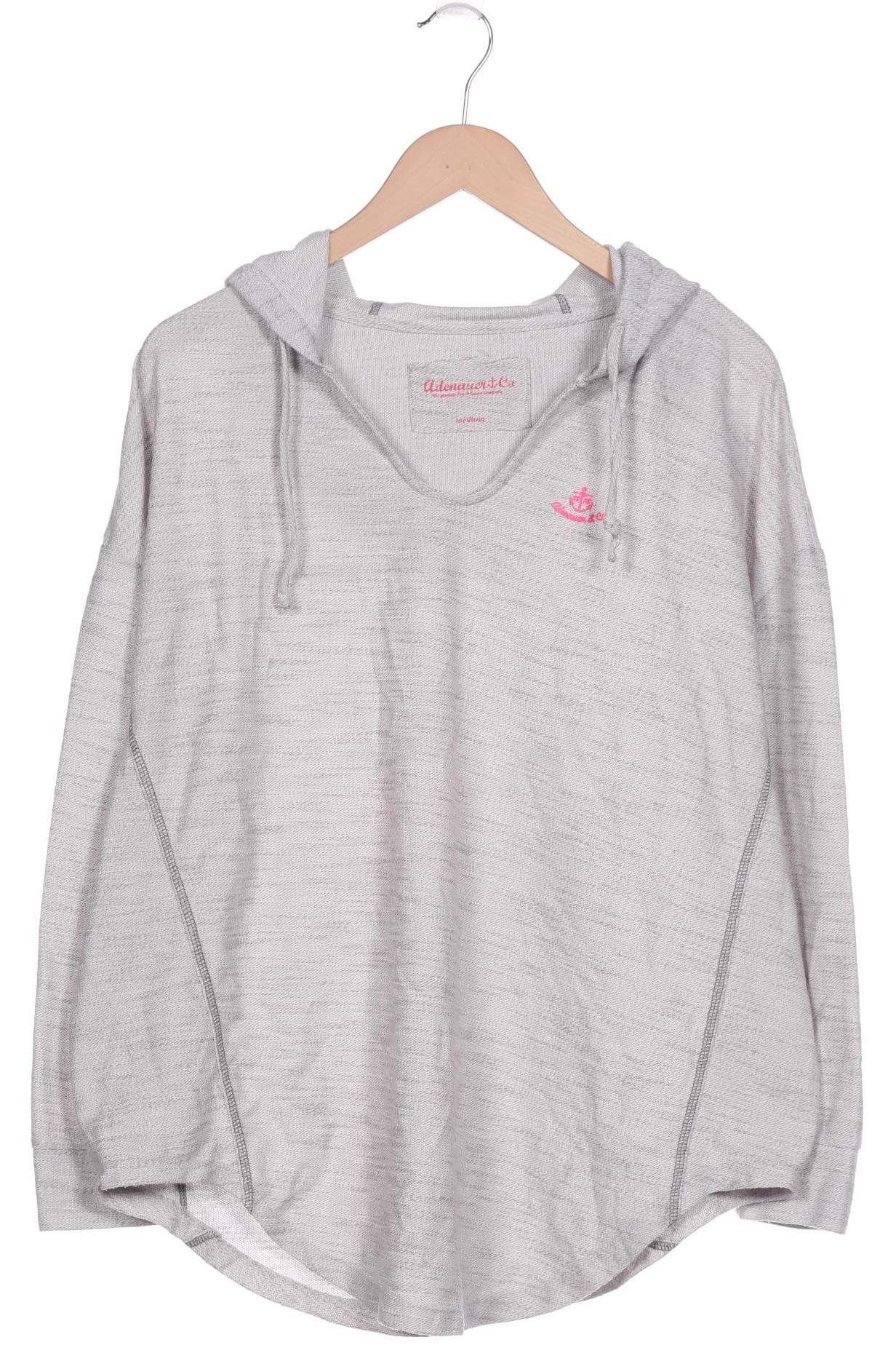 

Adenauer & Co Damen Kapuzenpullover, grau, Gr. 38