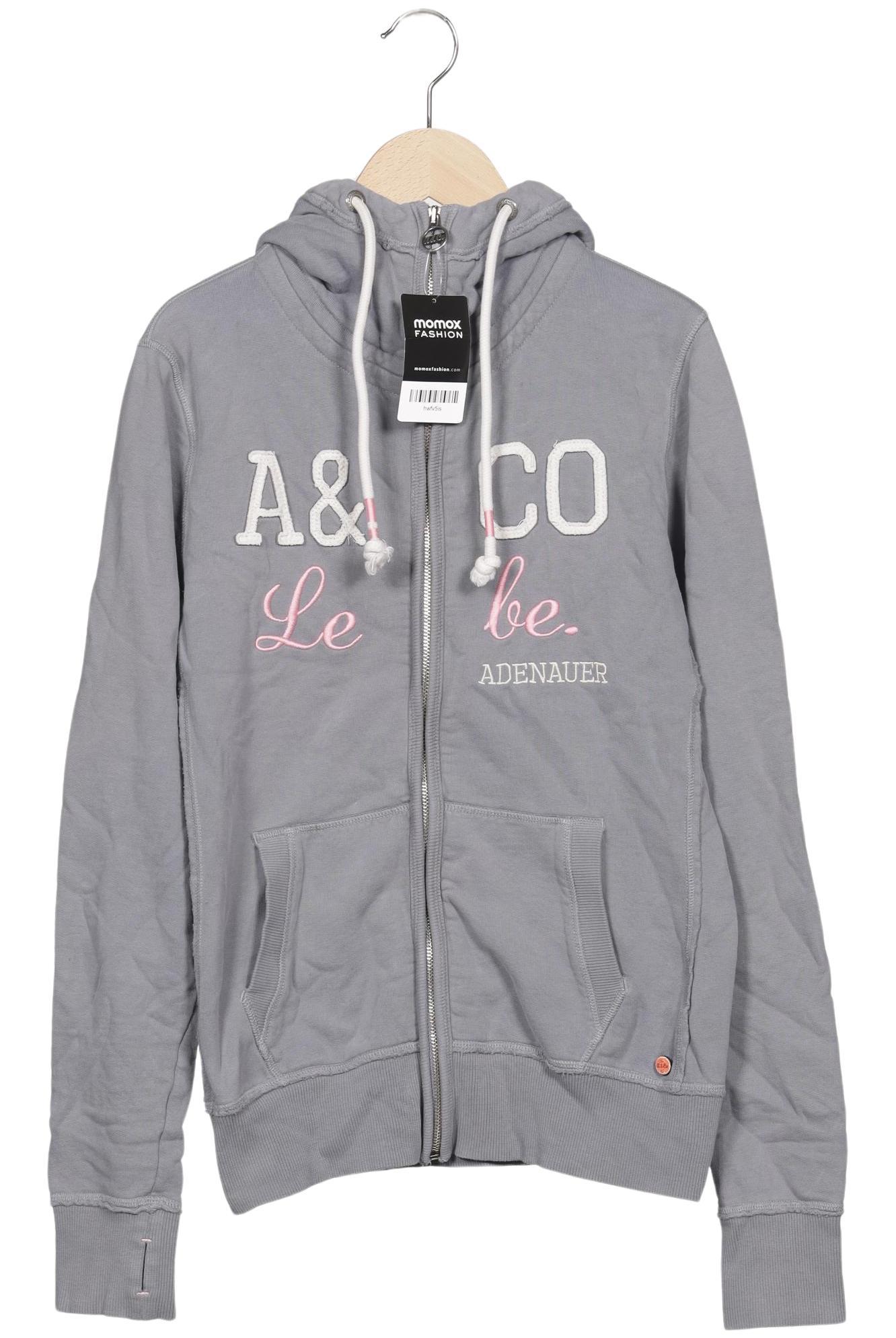 

Adenauer & Co Damen Kapuzenpullover, grau, Gr. 36