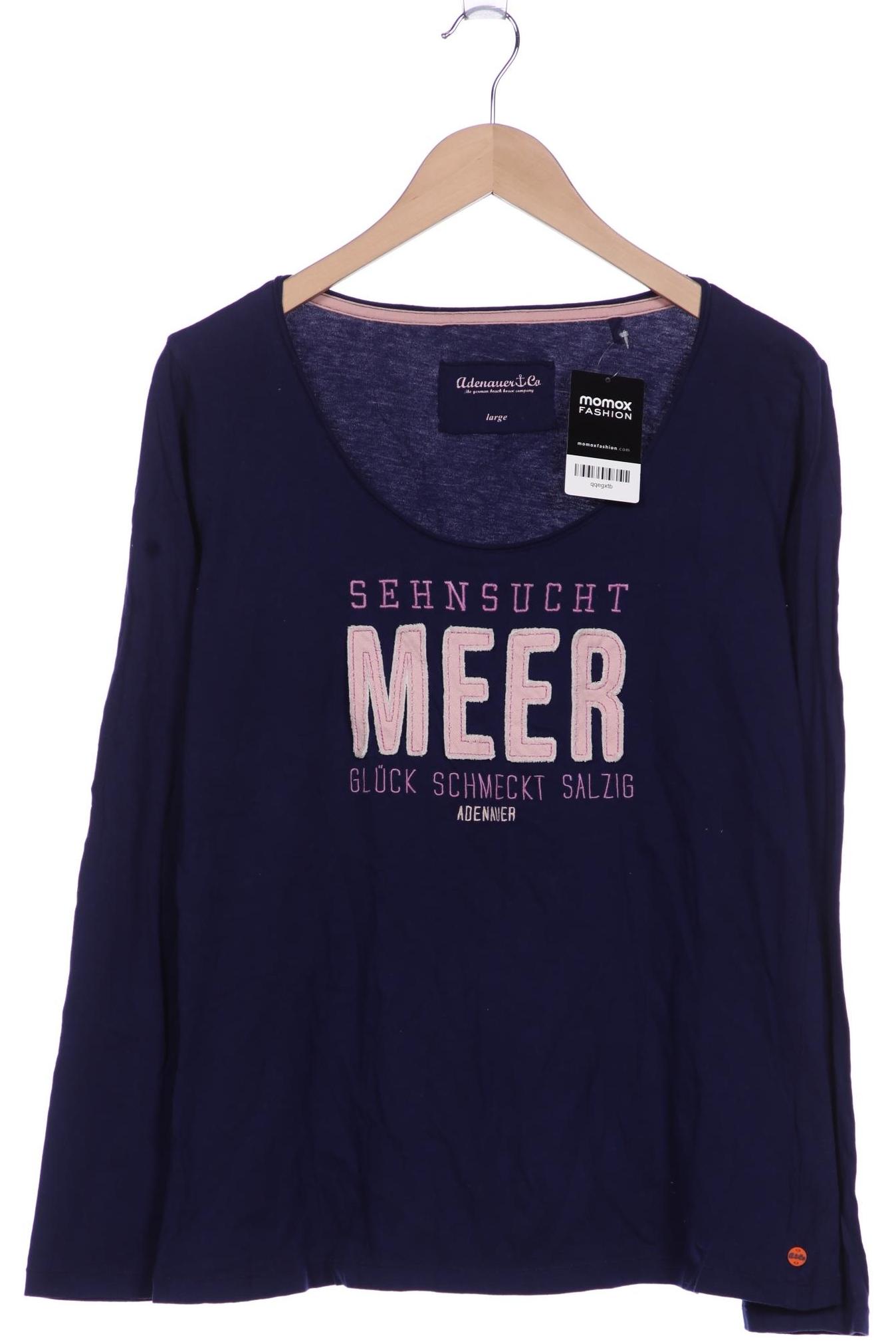 

Adenauer & Co Damen Langarmshirt, marineblau, Gr. 42
