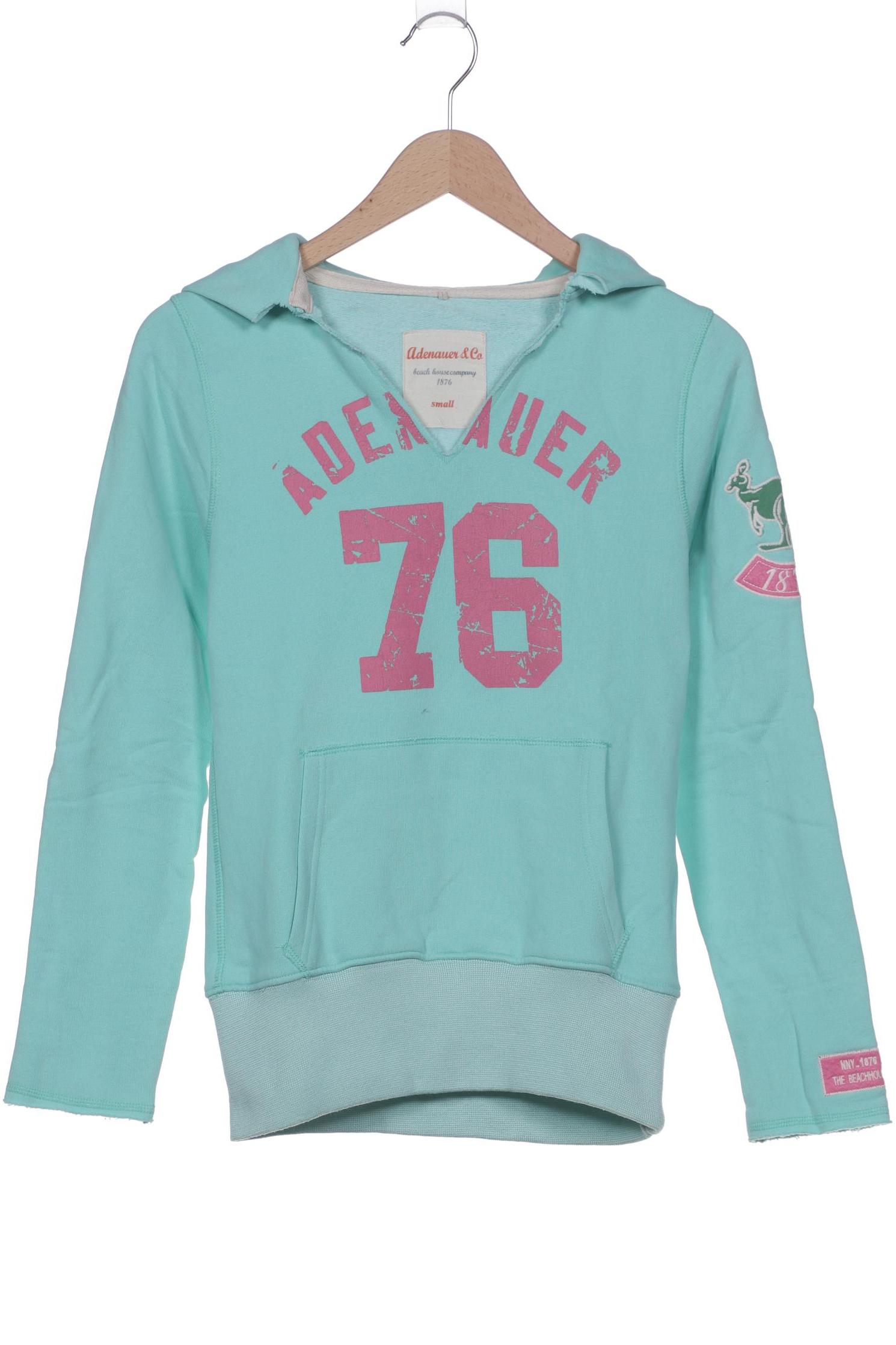 

Adenauer & Co Damen Kapuzenpullover, türkis, Gr. 36
