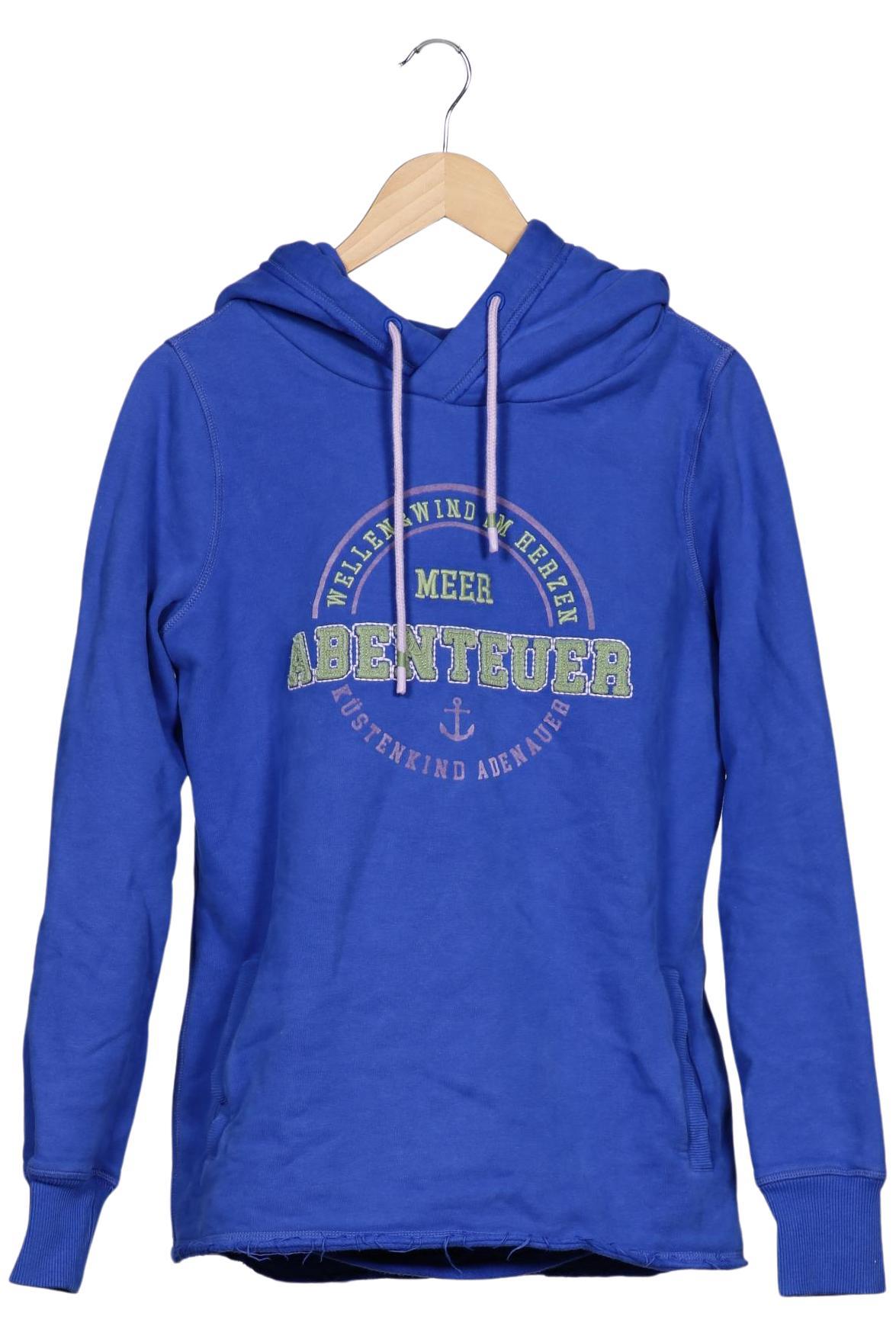 

Adenauer & Co Damen Kapuzenpullover, blau, Gr. 38