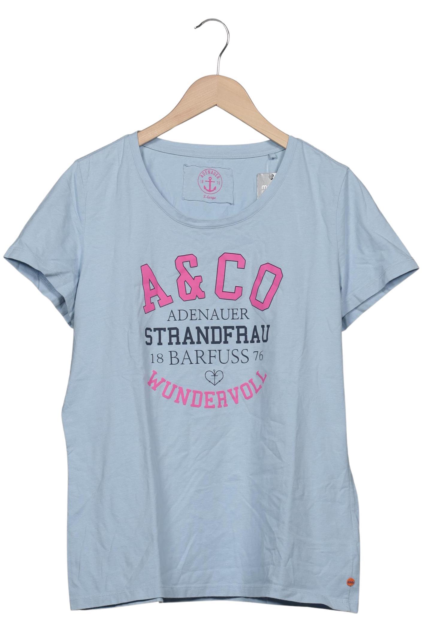 

Adenauer & Co Damen T-Shirt, hellblau, Gr. 44