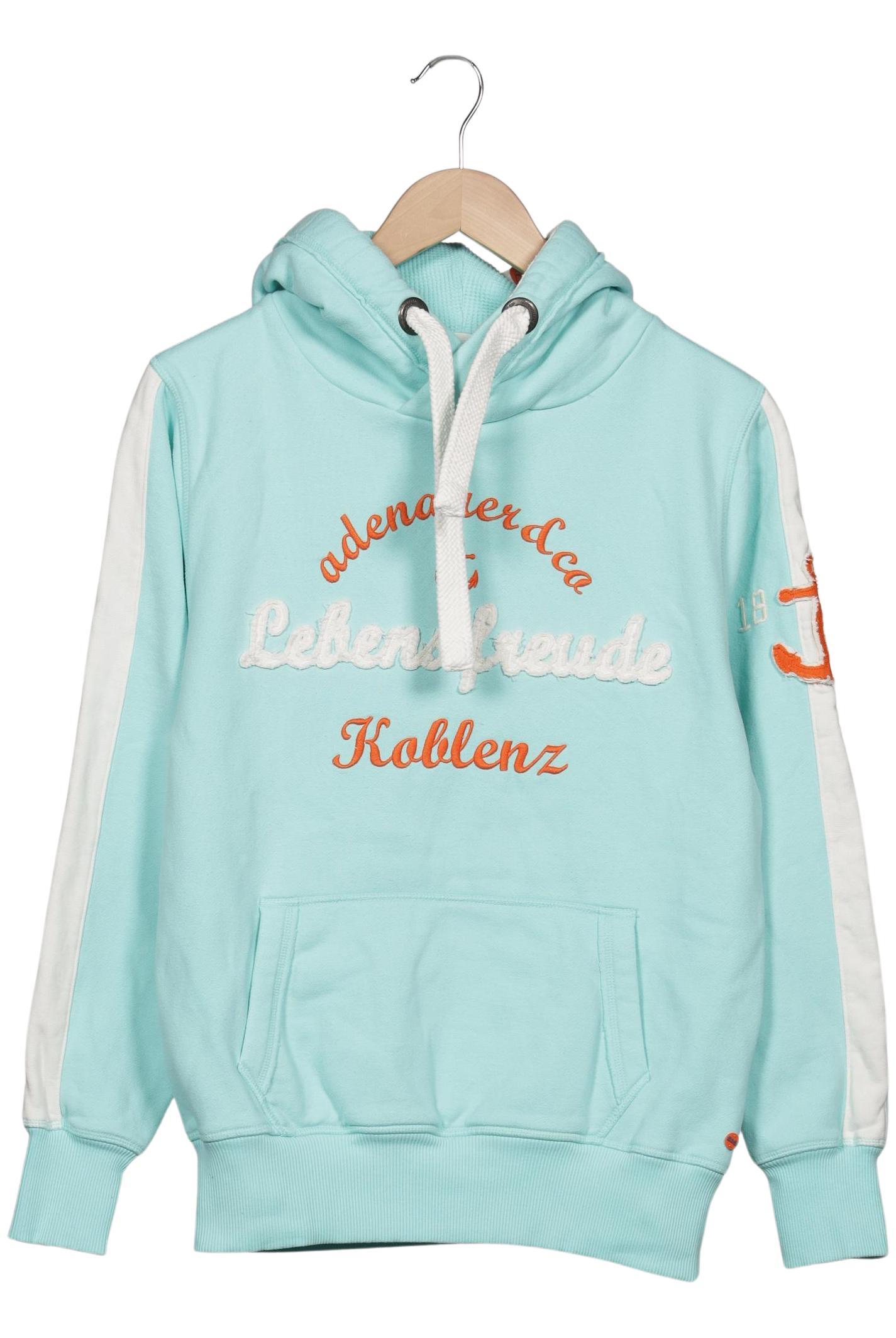 

Adenauer & Co Damen Kapuzenpullover, türkis, Gr. 36
