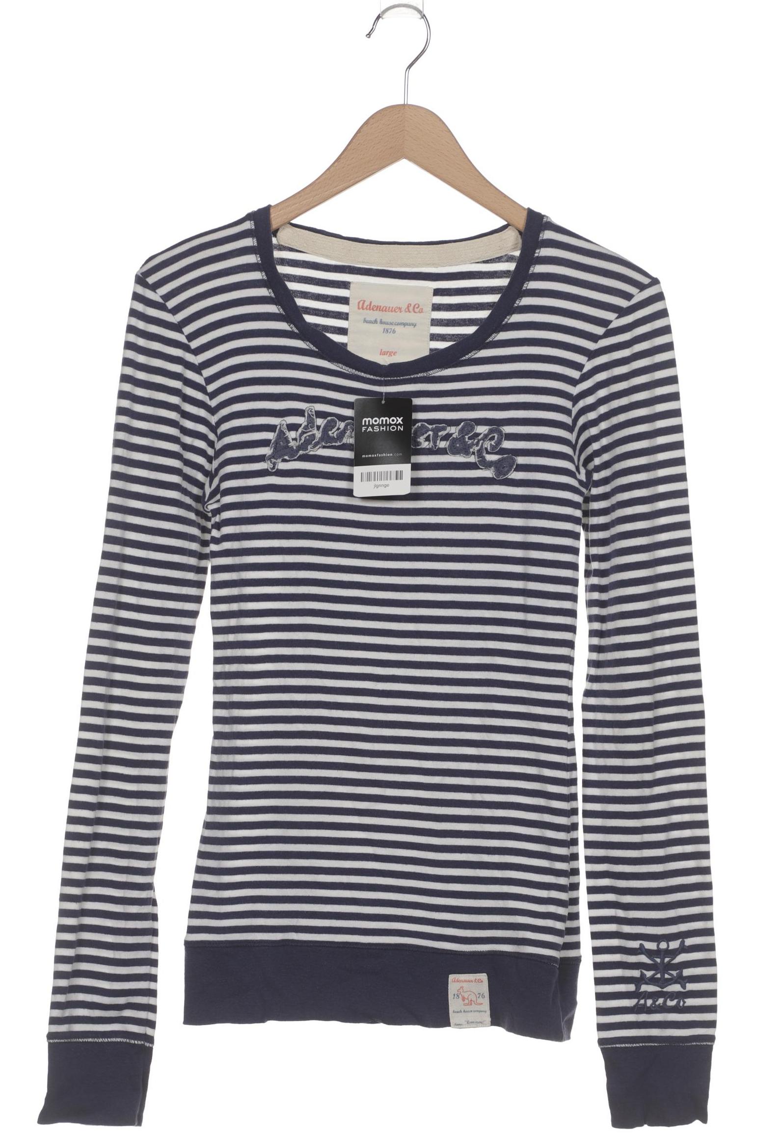 

Adenauer & Co Damen Langarmshirt, marineblau, Gr. 42