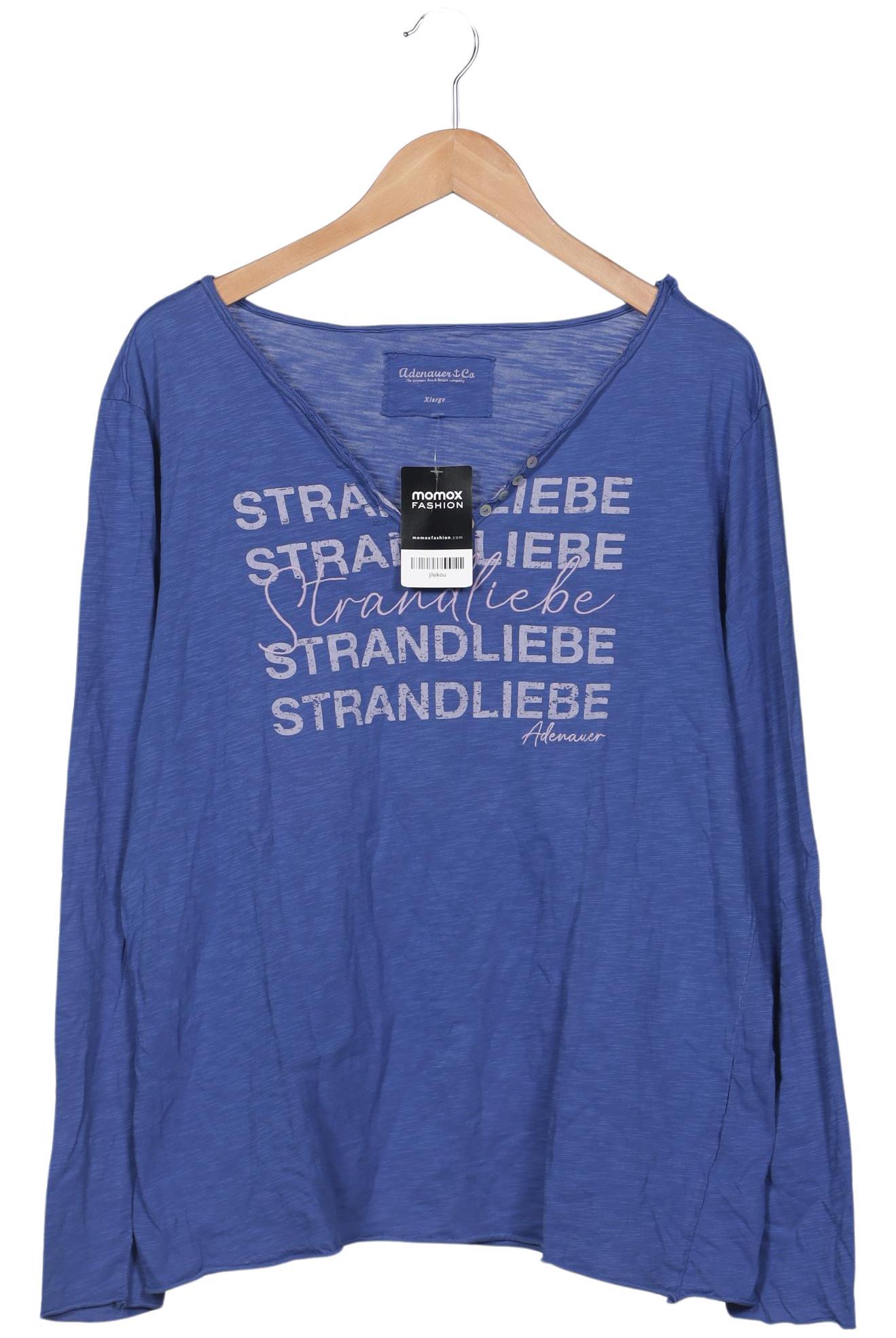 

Adenauer & Co Damen Langarmshirt, blau, Gr. 44