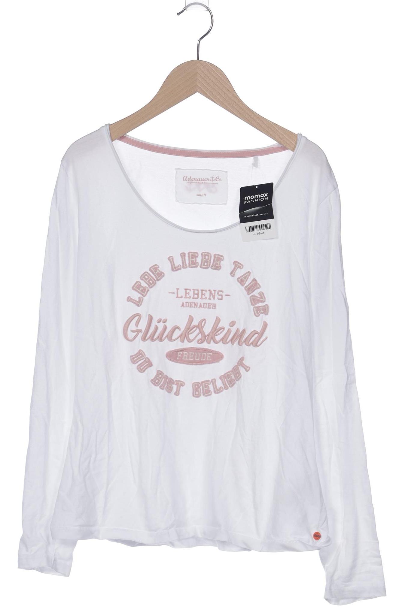 

Adenauer & Co Damen Langarmshirt, weiß, Gr. 36