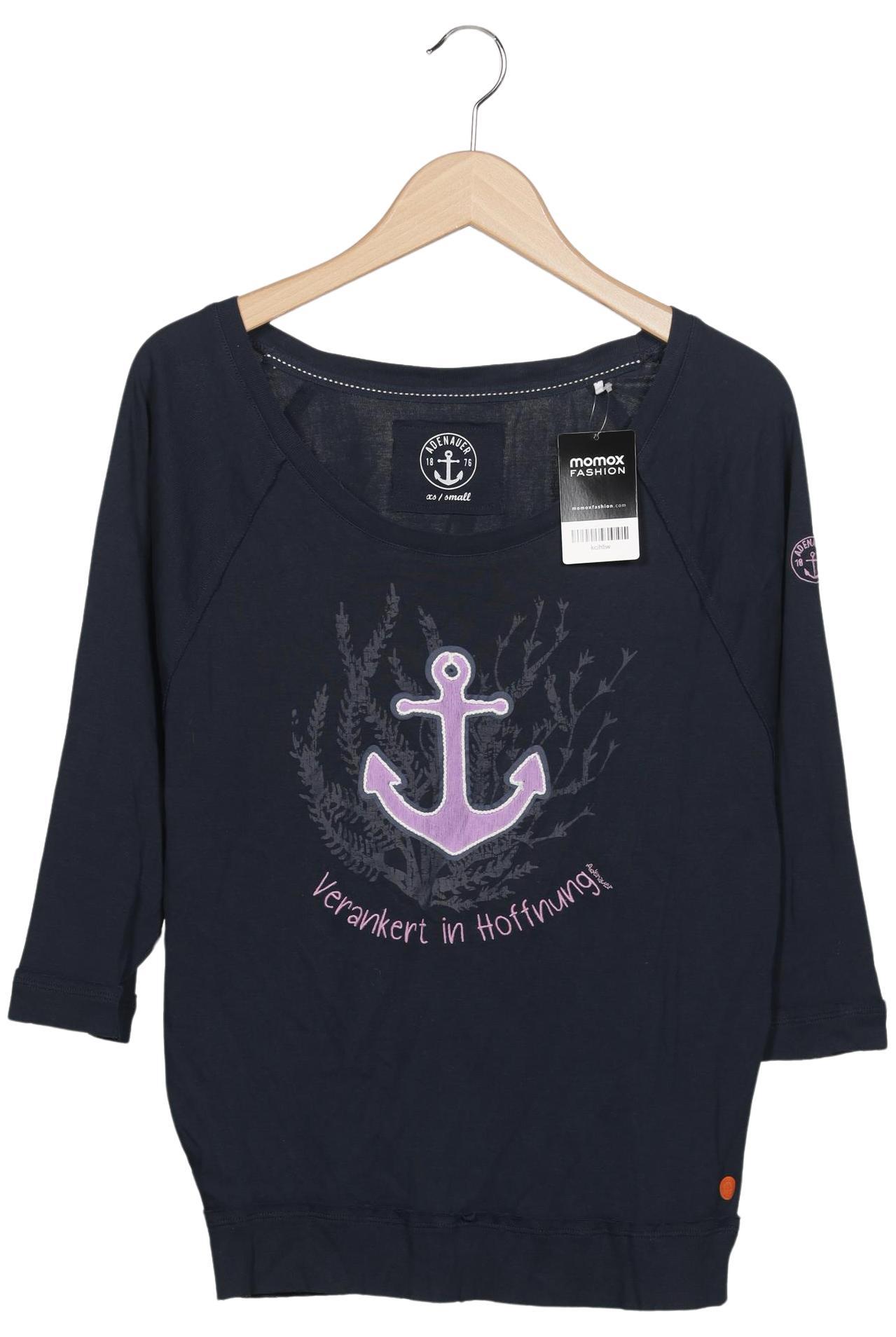 

Adenauer & Co Damen Langarmshirt, marineblau, Gr. 34