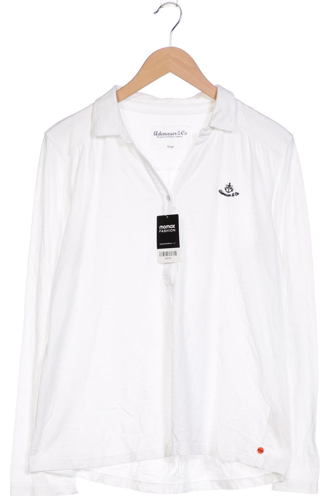

Adenauer & Co Damen Langarmshirt, weiß, Gr. 42