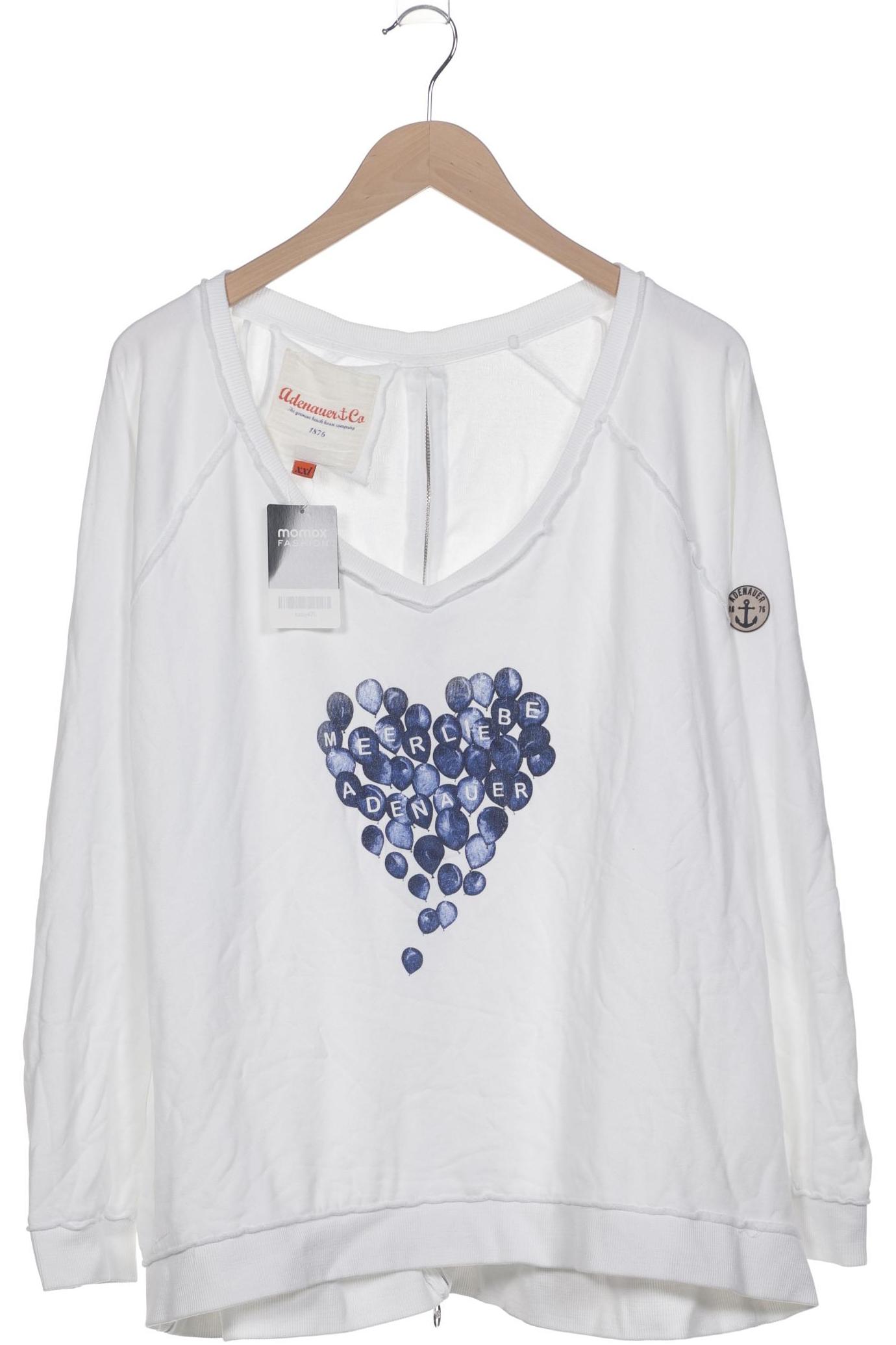 

Adenauer & Co Damen Sweatshirt, weiß, Gr. 46