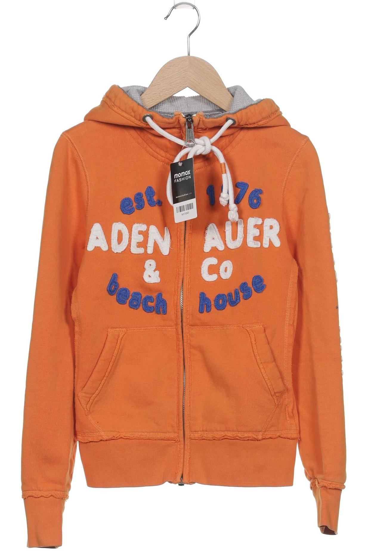 

Adenauer & Co Damen Kapuzenpullover, orange, Gr. 36