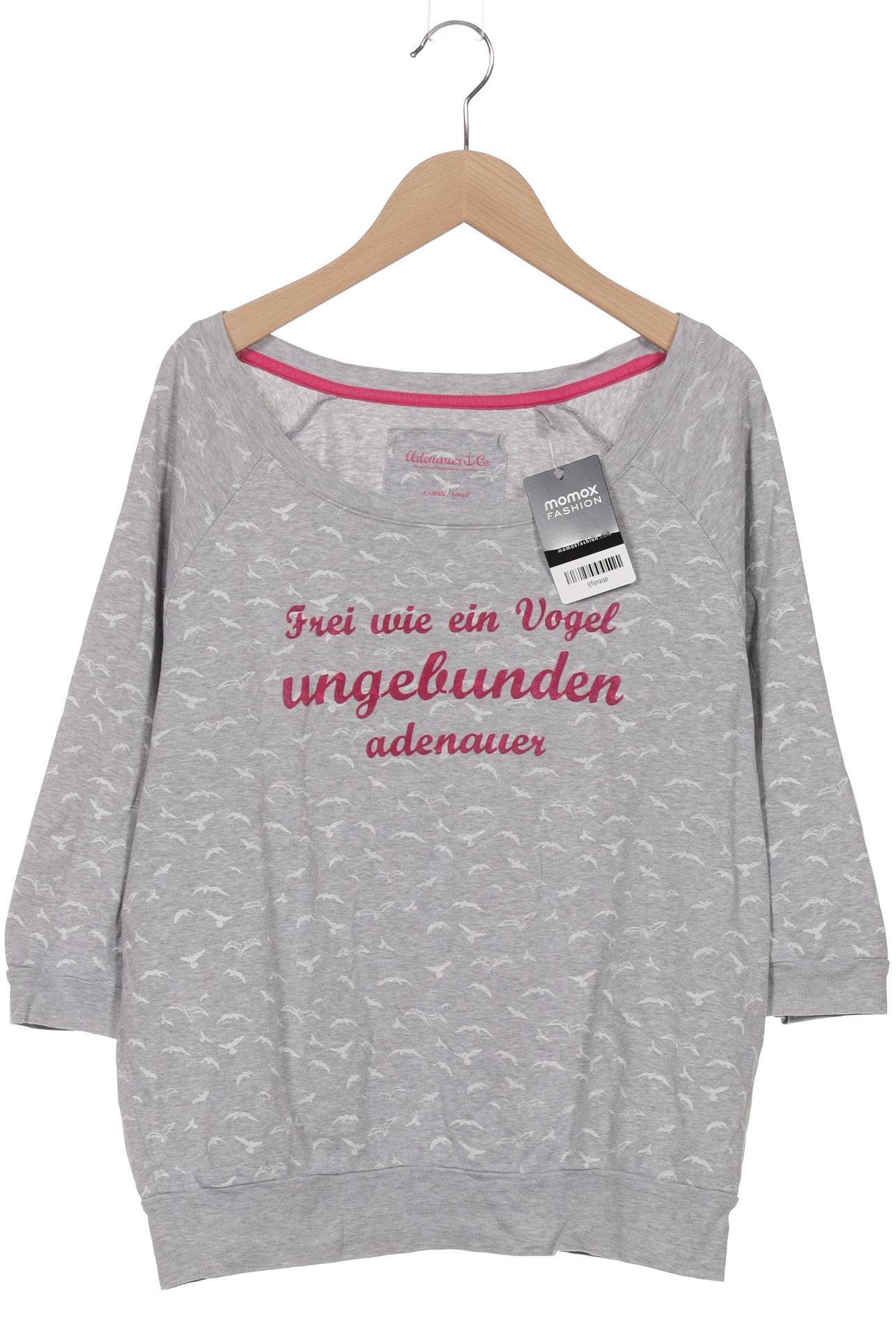 

Adenauer & Co Damen Langarmshirt, grau, Gr. 34