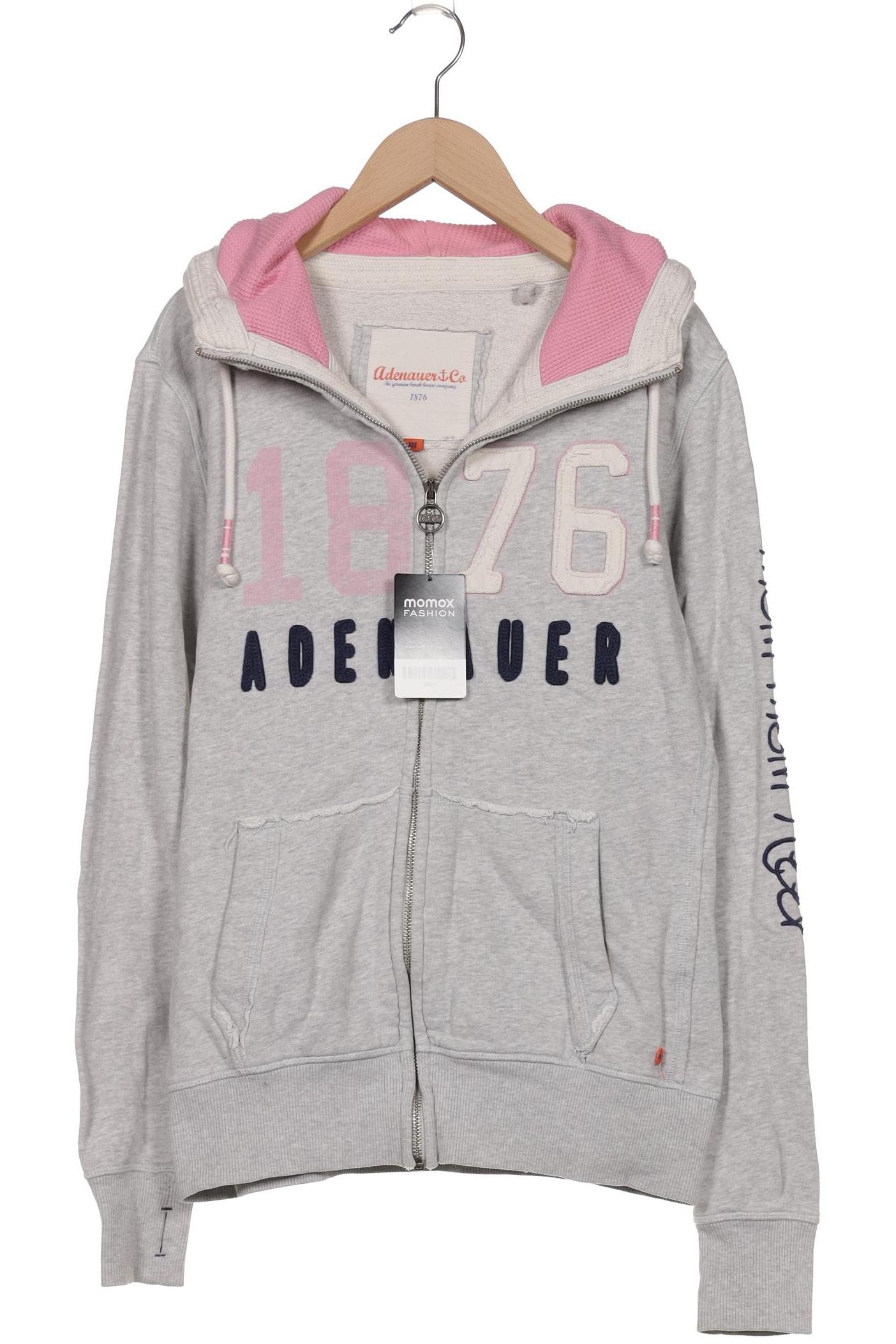 

Adenauer & Co Damen Kapuzenpullover, grau, Gr. 38