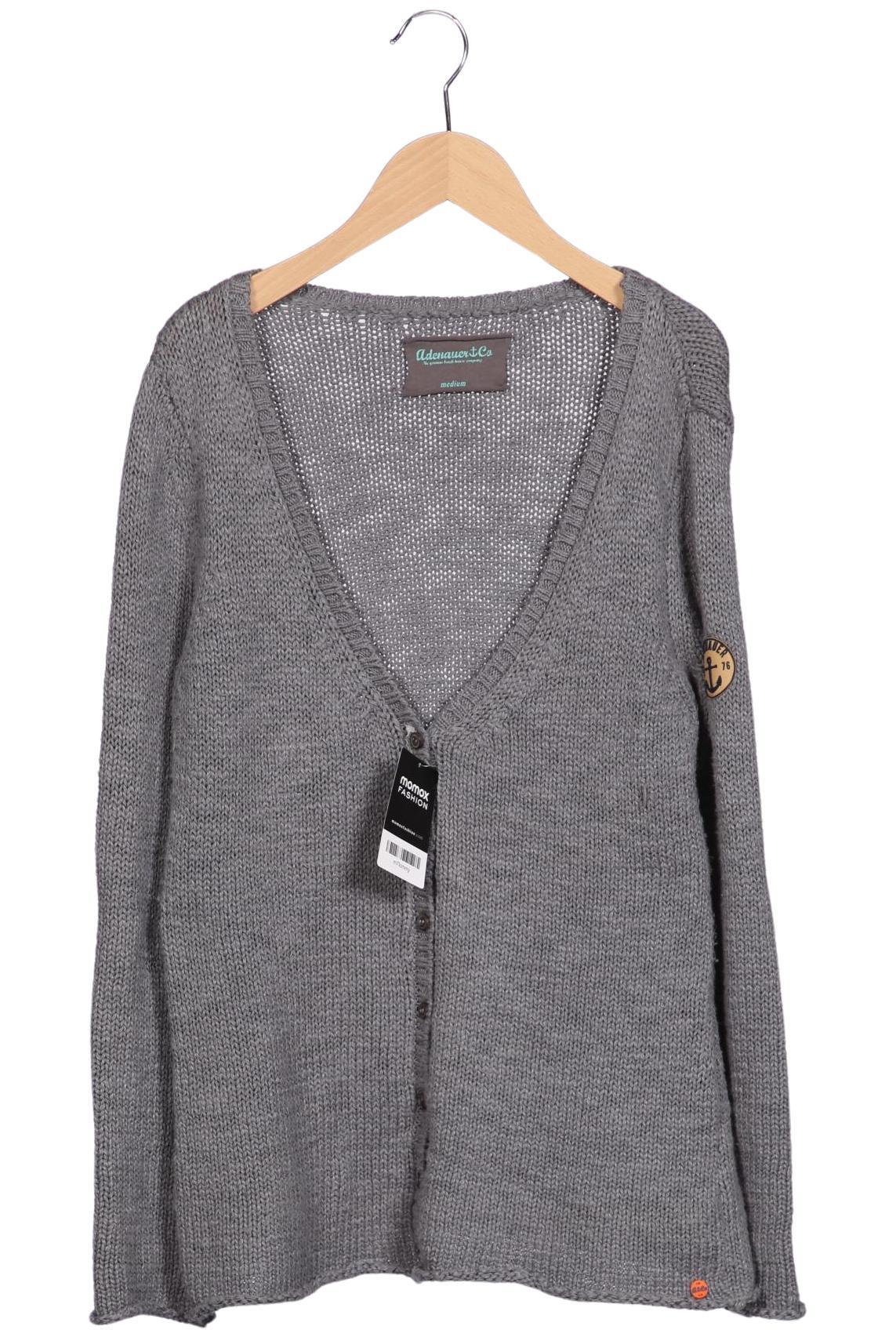 

Adenauer & Co Damen Strickjacke, grau, Gr. 38