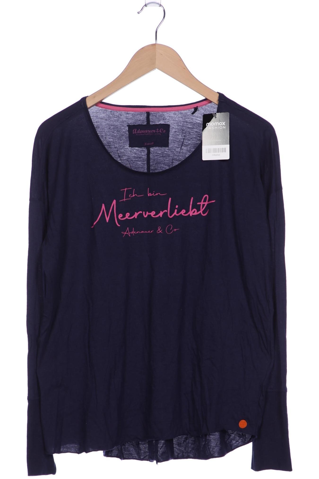 

Adenauer & Co Damen Langarmshirt, marineblau, Gr. 34