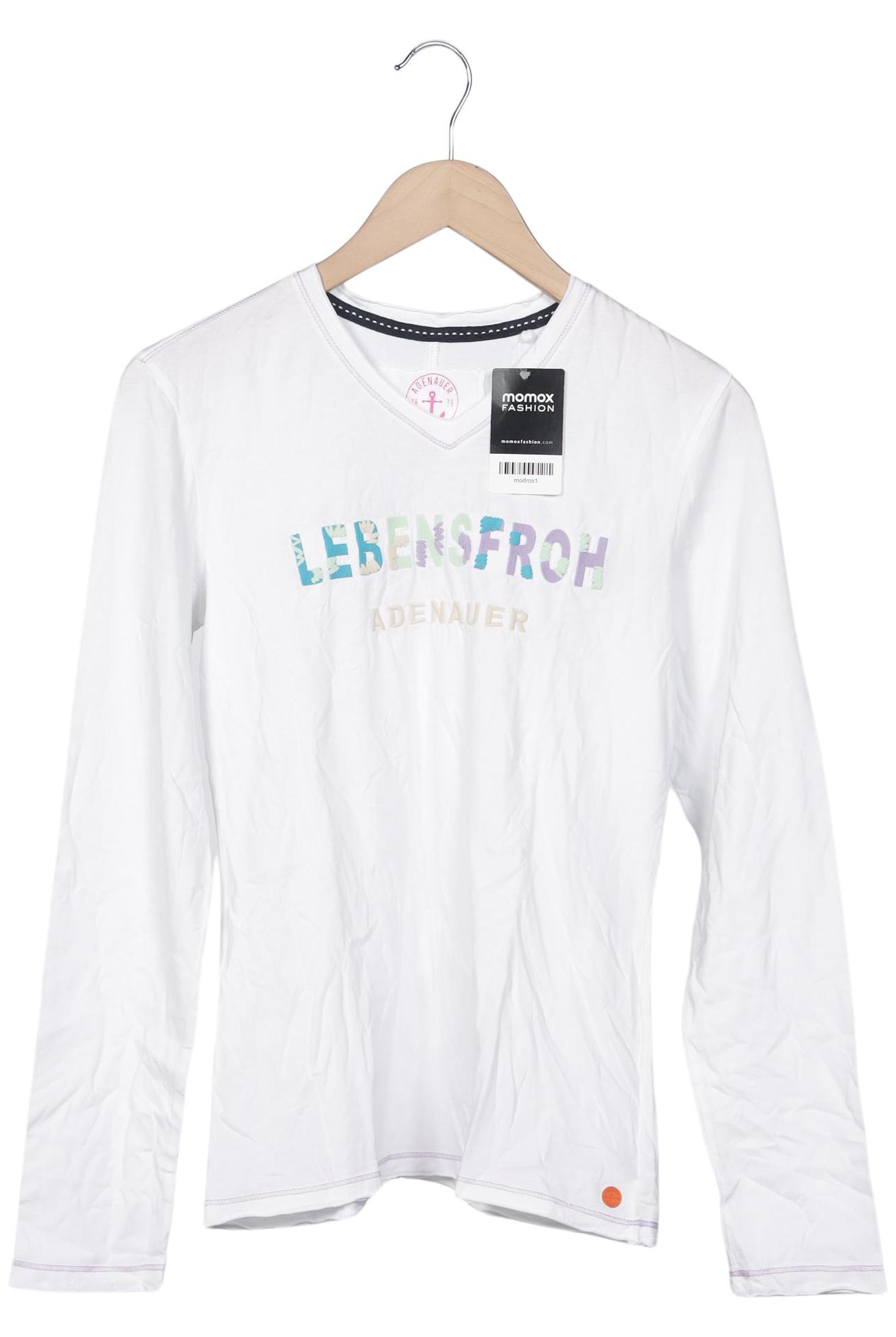 

Adenauer & Co Damen Langarmshirt, weiß, Gr. 36