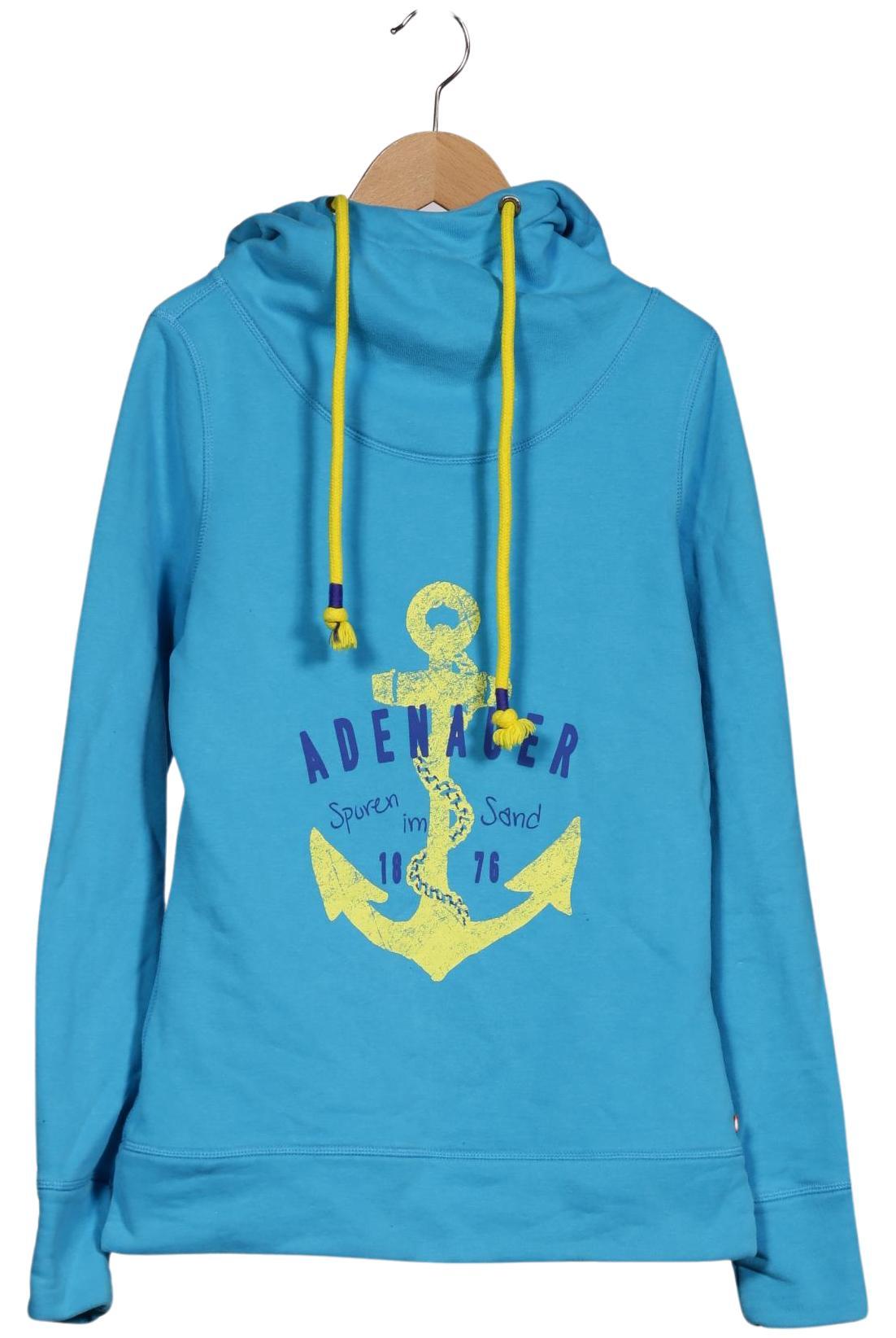 

Adenauer & Co Damen Kapuzenpullover, blau, Gr. 34