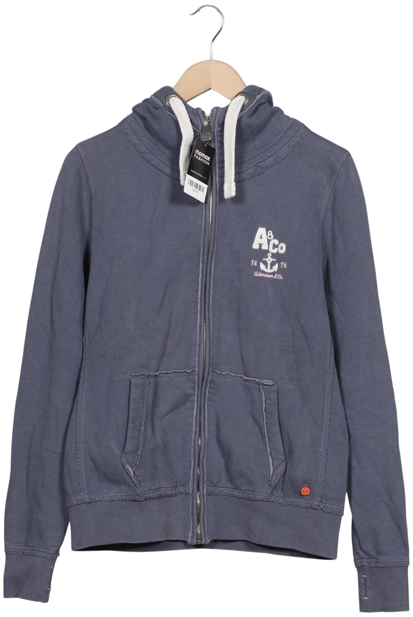 

Adenauer & Co Damen Kapuzenpullover, blau, Gr. 42
