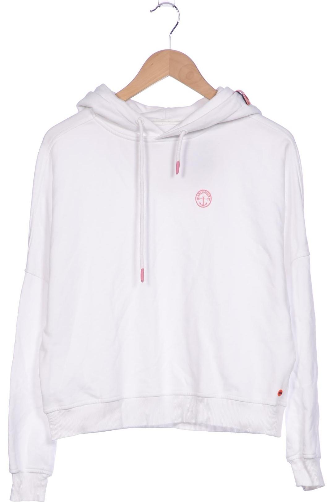 

Adenauer & Co Damen Kapuzenpullover, weiß, Gr. 36