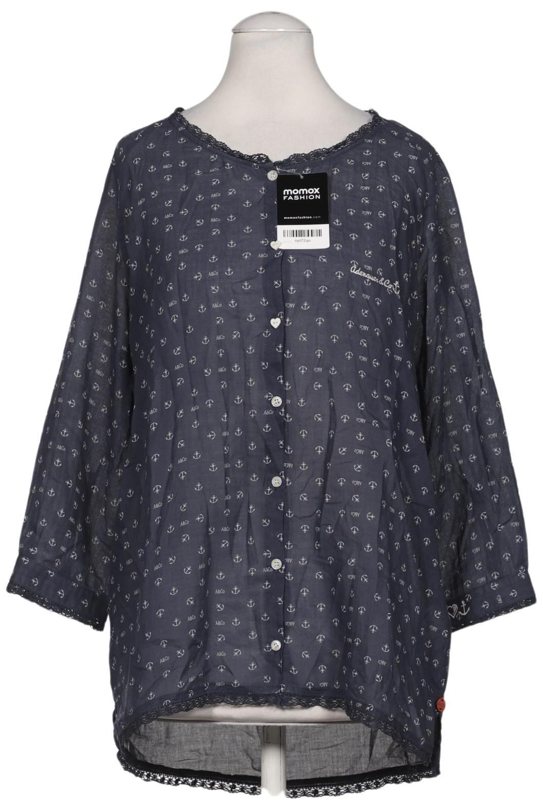 

Adenauer & Co Damen Bluse, marineblau, Gr. 38