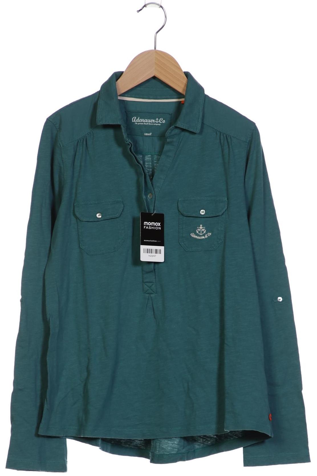 

Adenauer & Co Damen Langarmshirt, türkis, Gr. 36