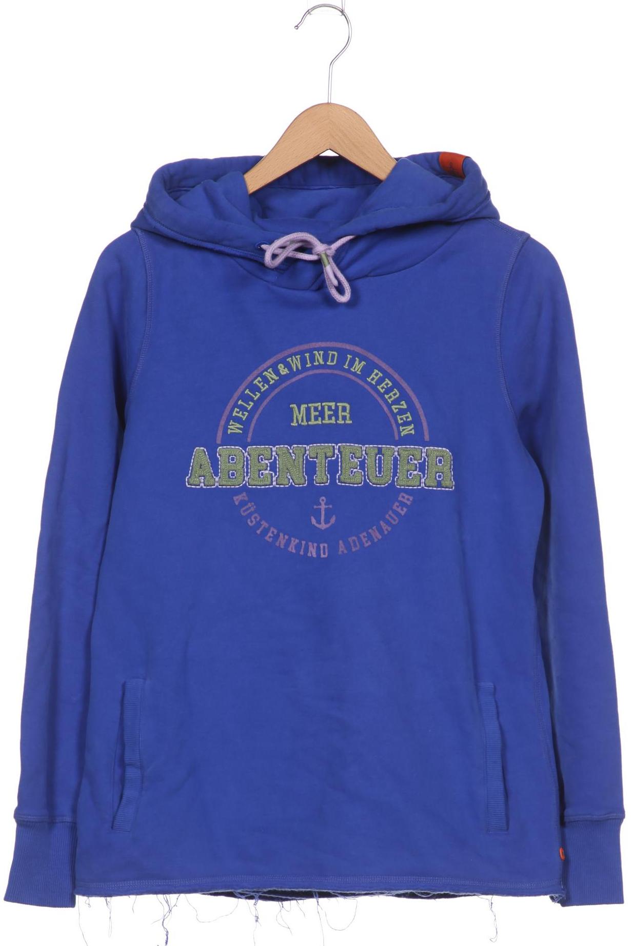 

Adenauer & Co Damen Kapuzenpullover, blau, Gr. 36