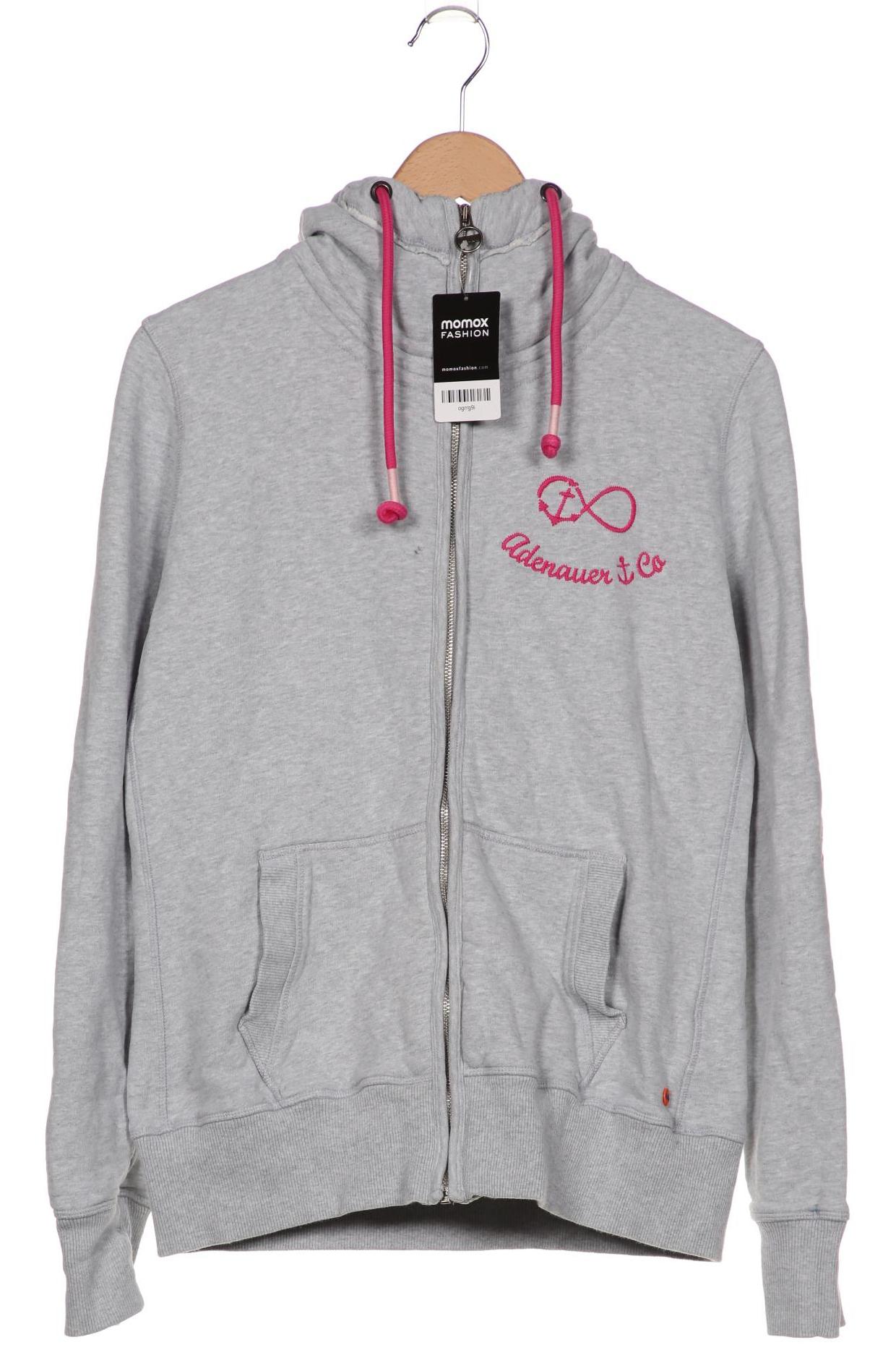

Adenauer & Co Damen Kapuzenpullover, grau, Gr. 42