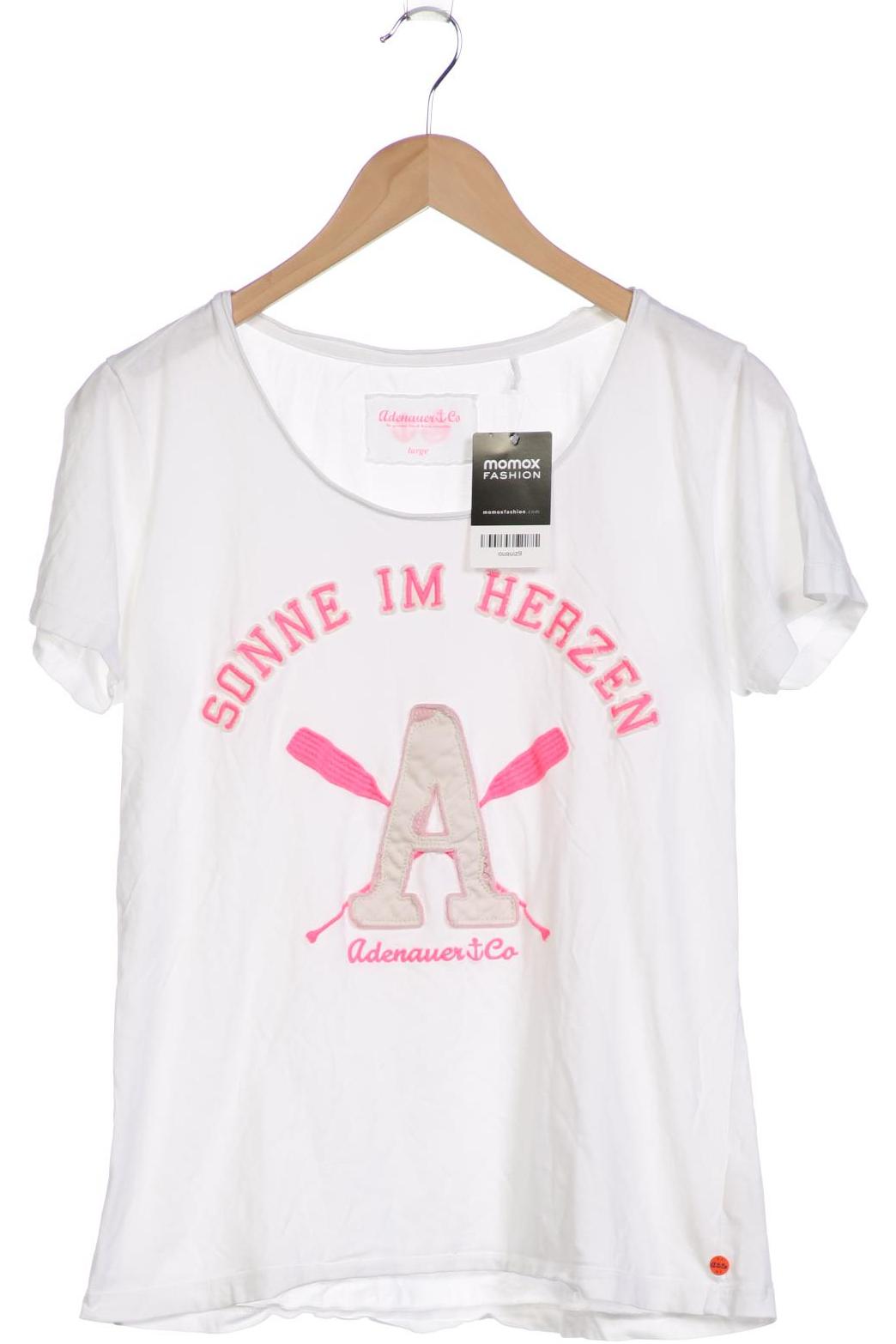 

Adenauer & Co Damen T-Shirt, weiß, Gr. 38
